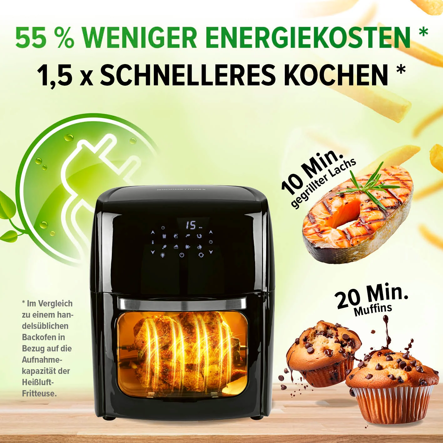 Digitale Heißluftfritteuse - 12 l - Image 7