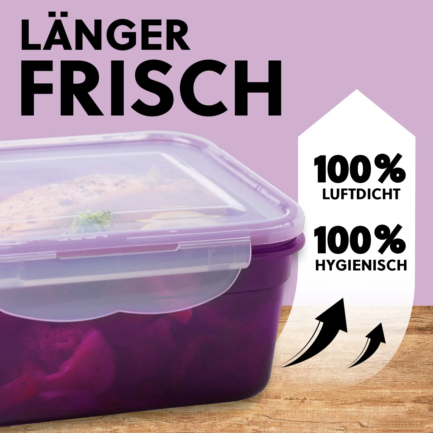 Frischhaltedosen Klick-it, 28-tlg., Lila - Image 3