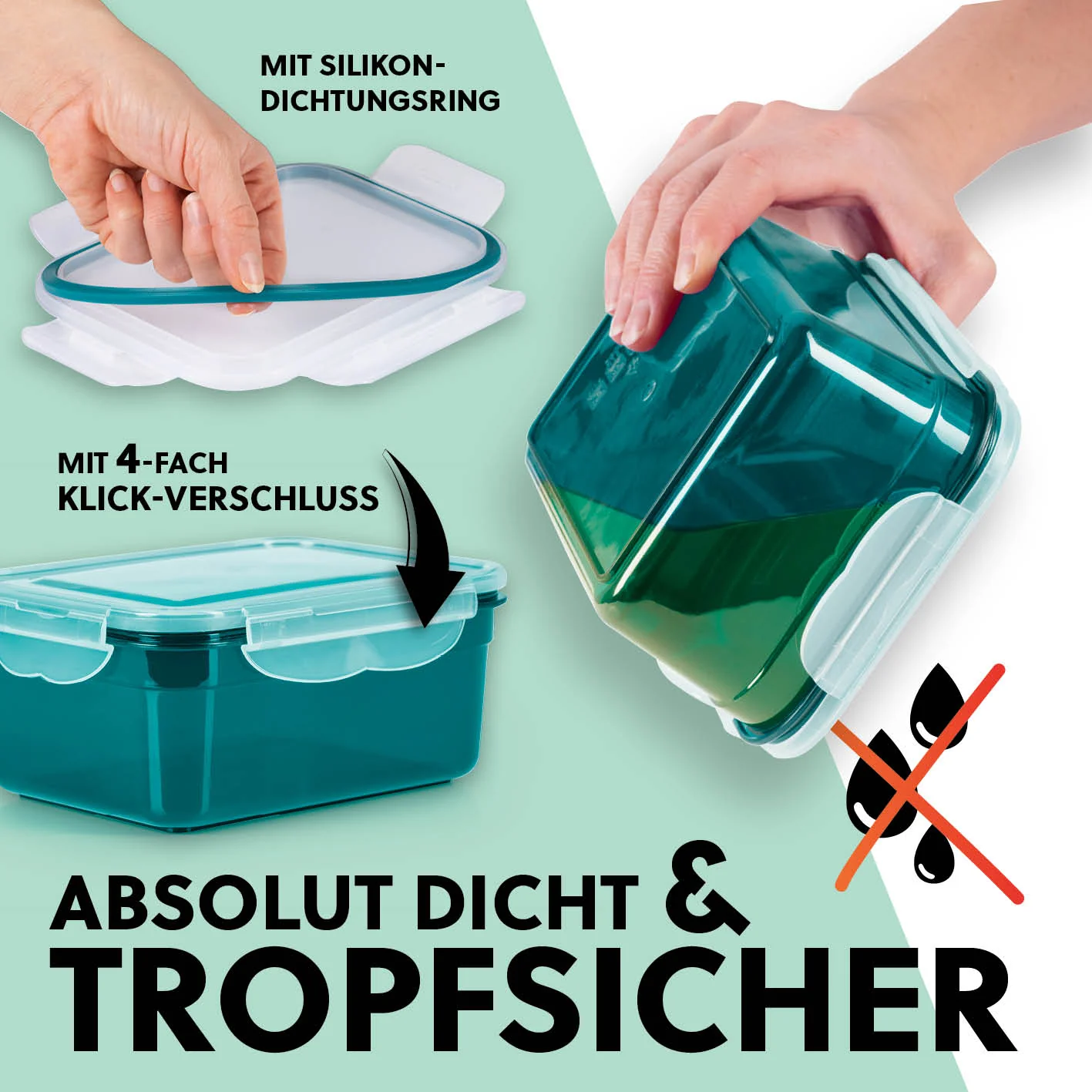 Frischhaltedosen Klick-it, 28-tlg., Smaragd - Image 4