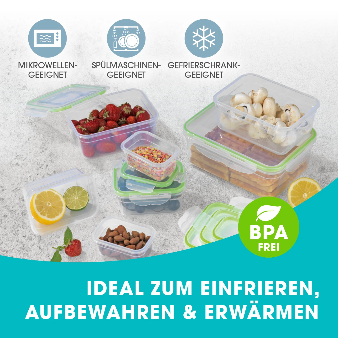 Frischhaltedosen Klick-it - 56-tlg. - transparent - Image 2