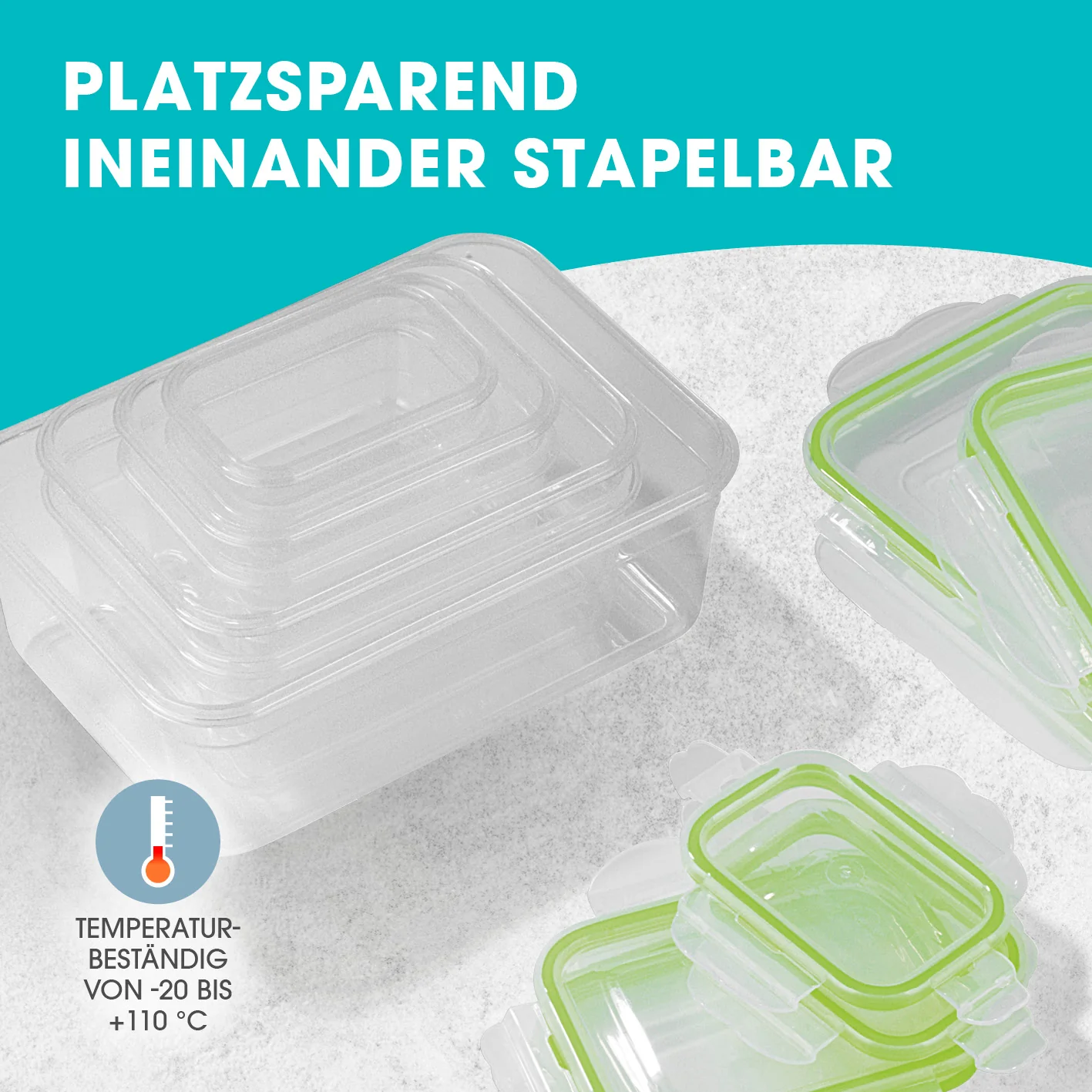 Frischhaltedosen Klick-it - 56-tlg. - transparent - Image 6