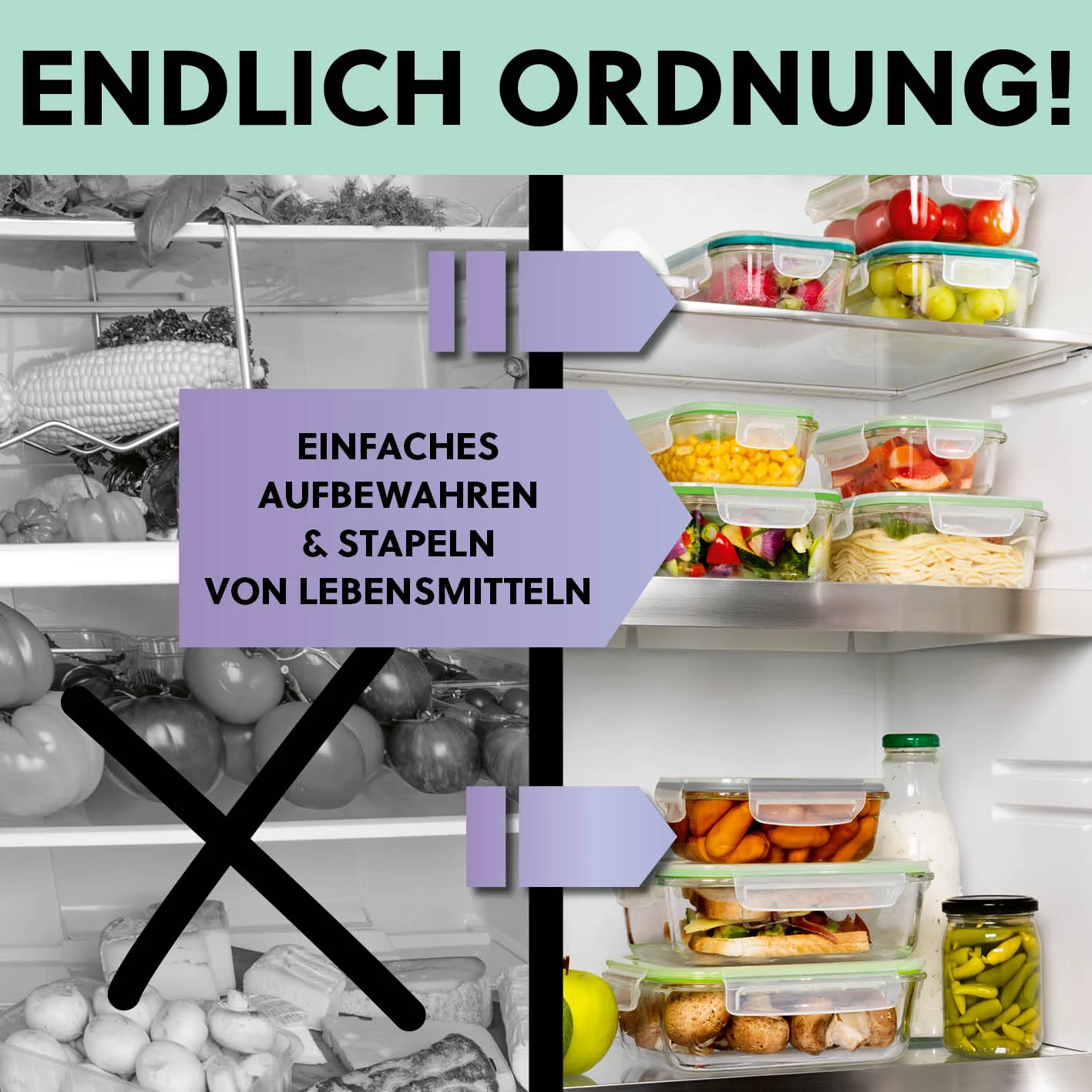 Frischhaltedosen Klick-it - 24-tlg. - Grün/Mint - Image 8