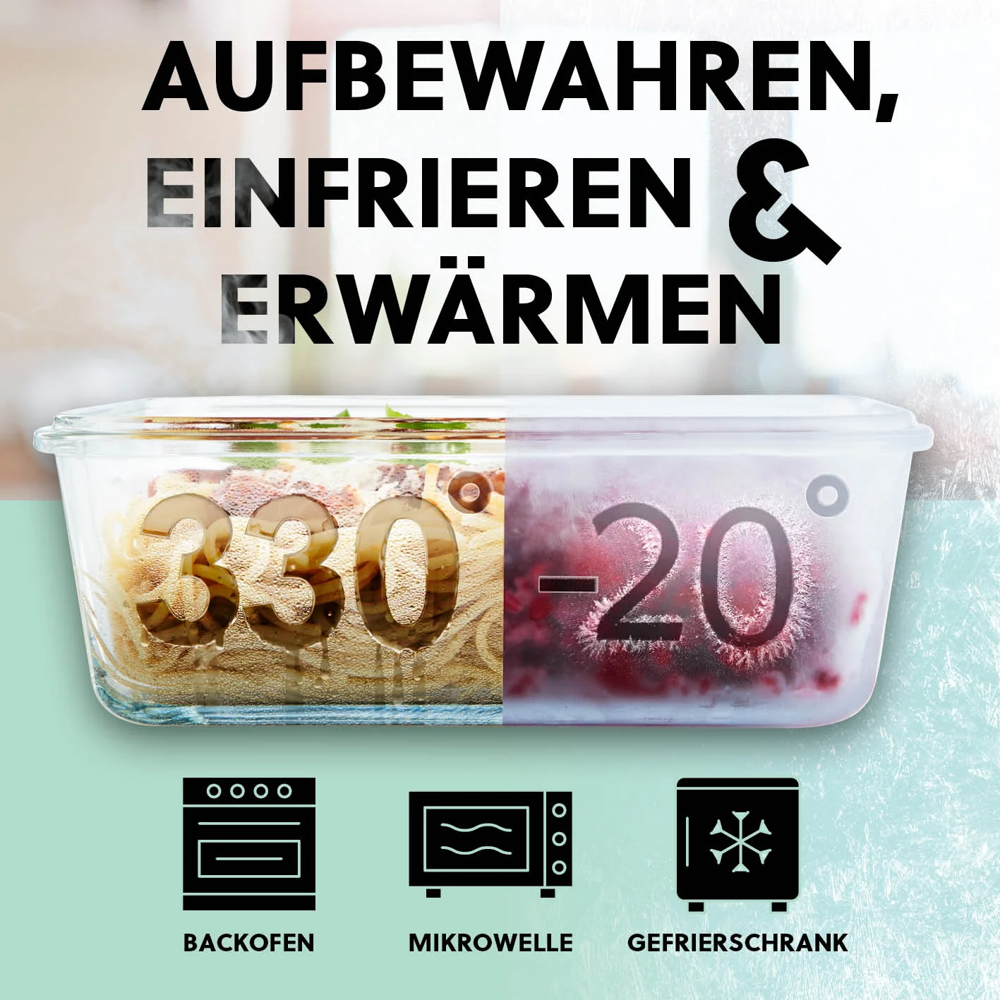 Frischhaltedosen Klick-it, 8-tlg., Mint - Image 5