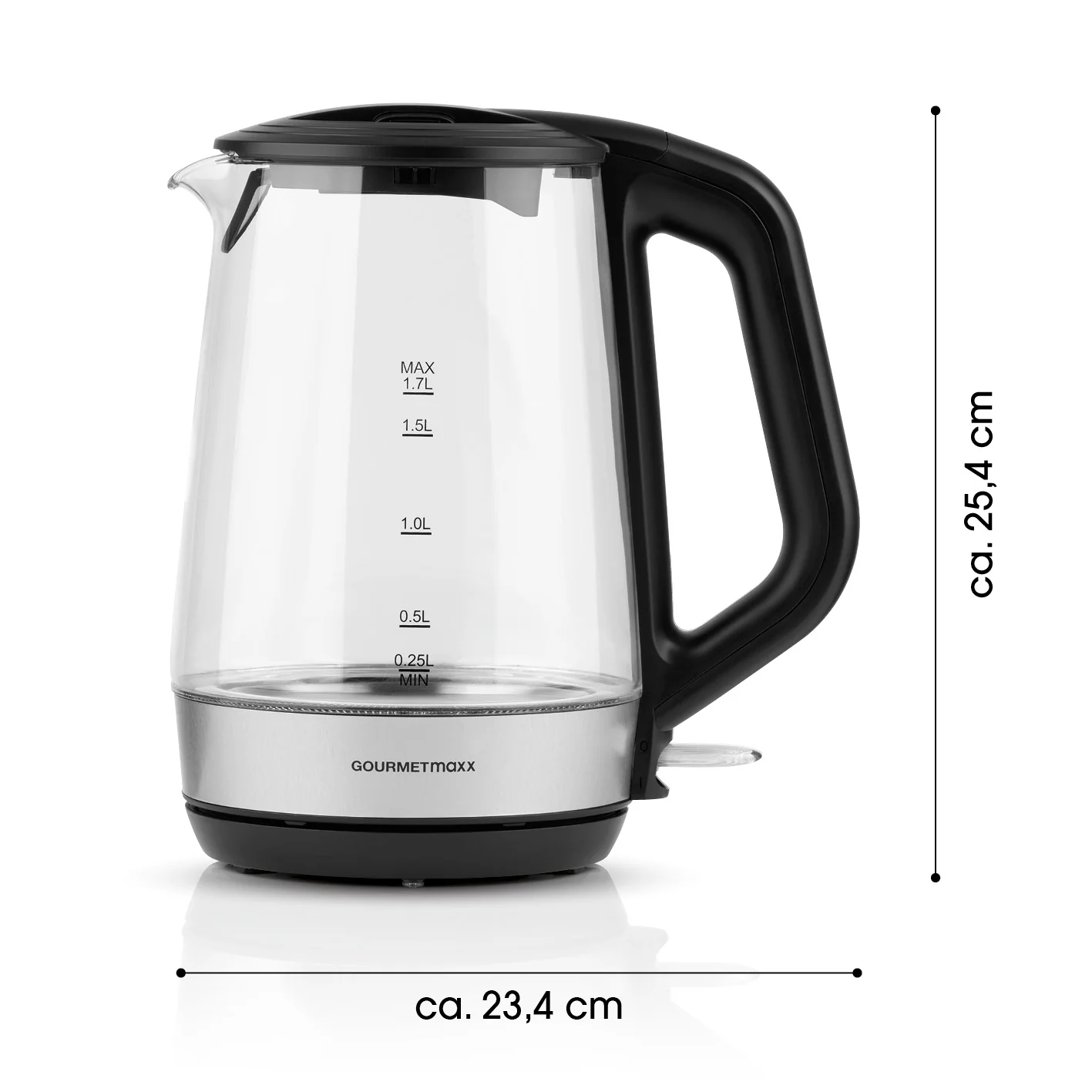 Glas-Wasserkocher - 1,7l (Skala 0,25l) - Image 6