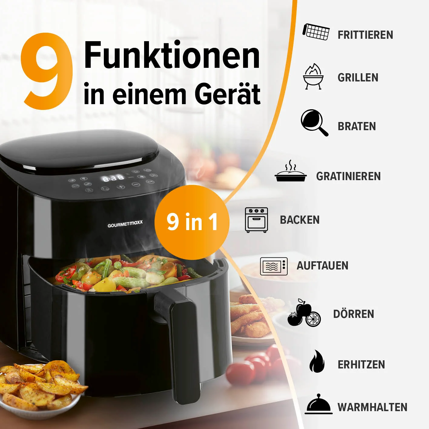 Heißluftfritteuse - 4,5 l - Image 8