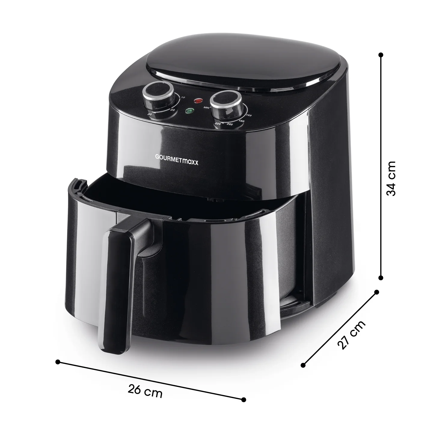 Heißluft-Fritteuse Mechanisch 4,7l  - Schwarz - Image 7