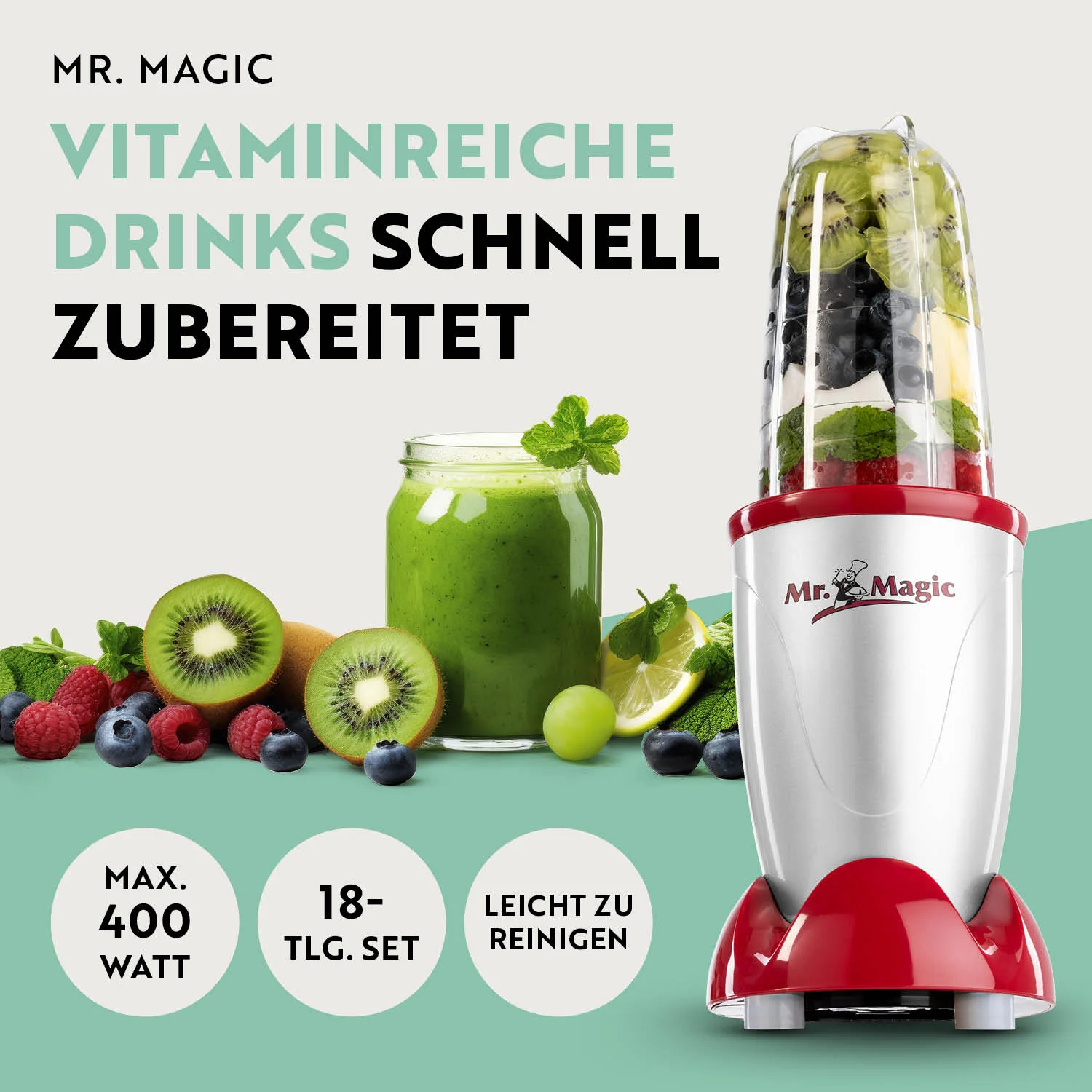 Mr. Magic Mixer - Silber/Rot - Image 2