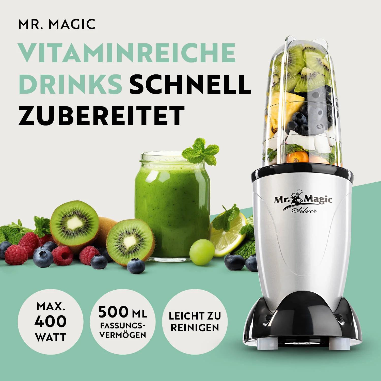Mr. Magic Mixer Silber/Schwarz - Image 2