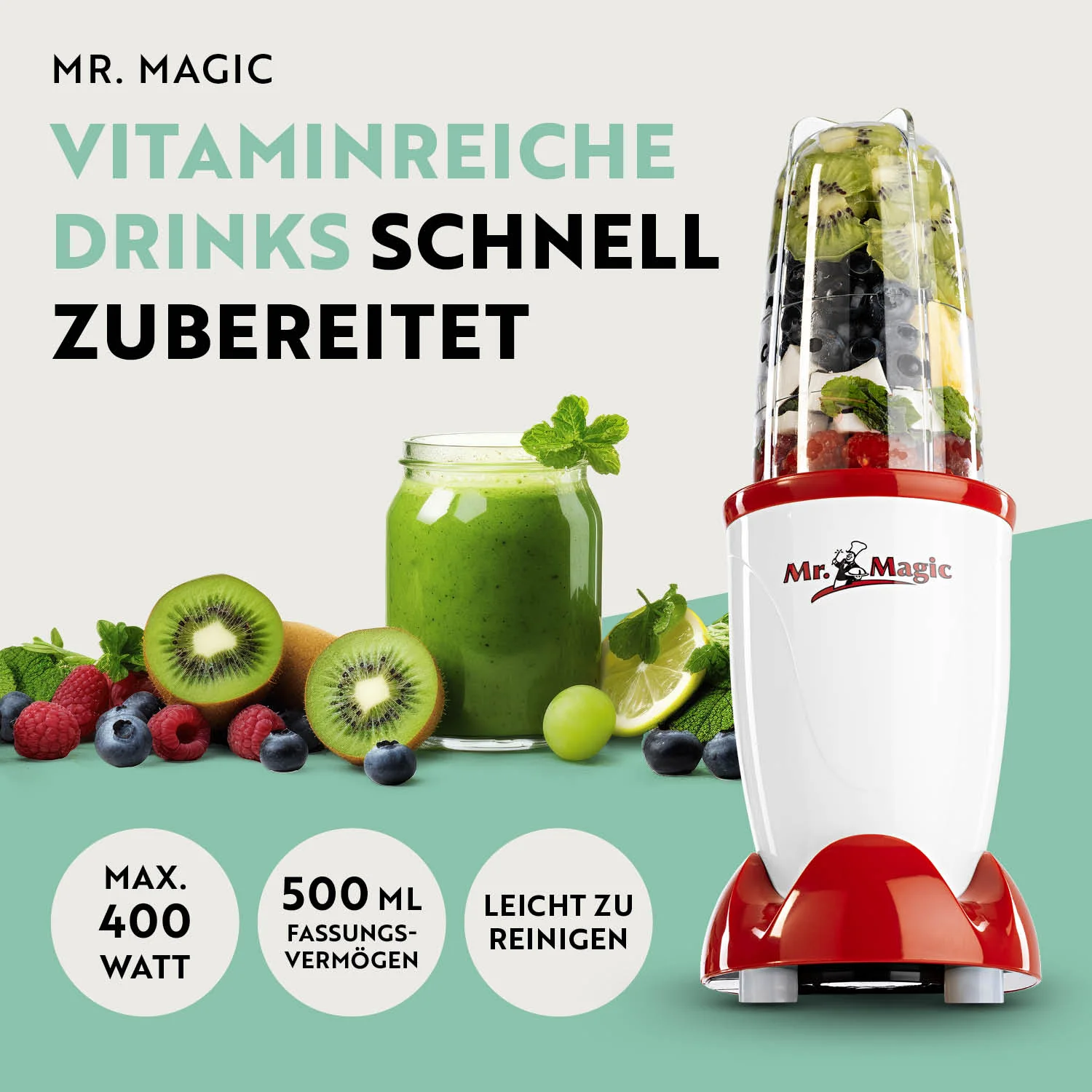 Mr. Magic Mixer - Weiß/Rot - Image 2