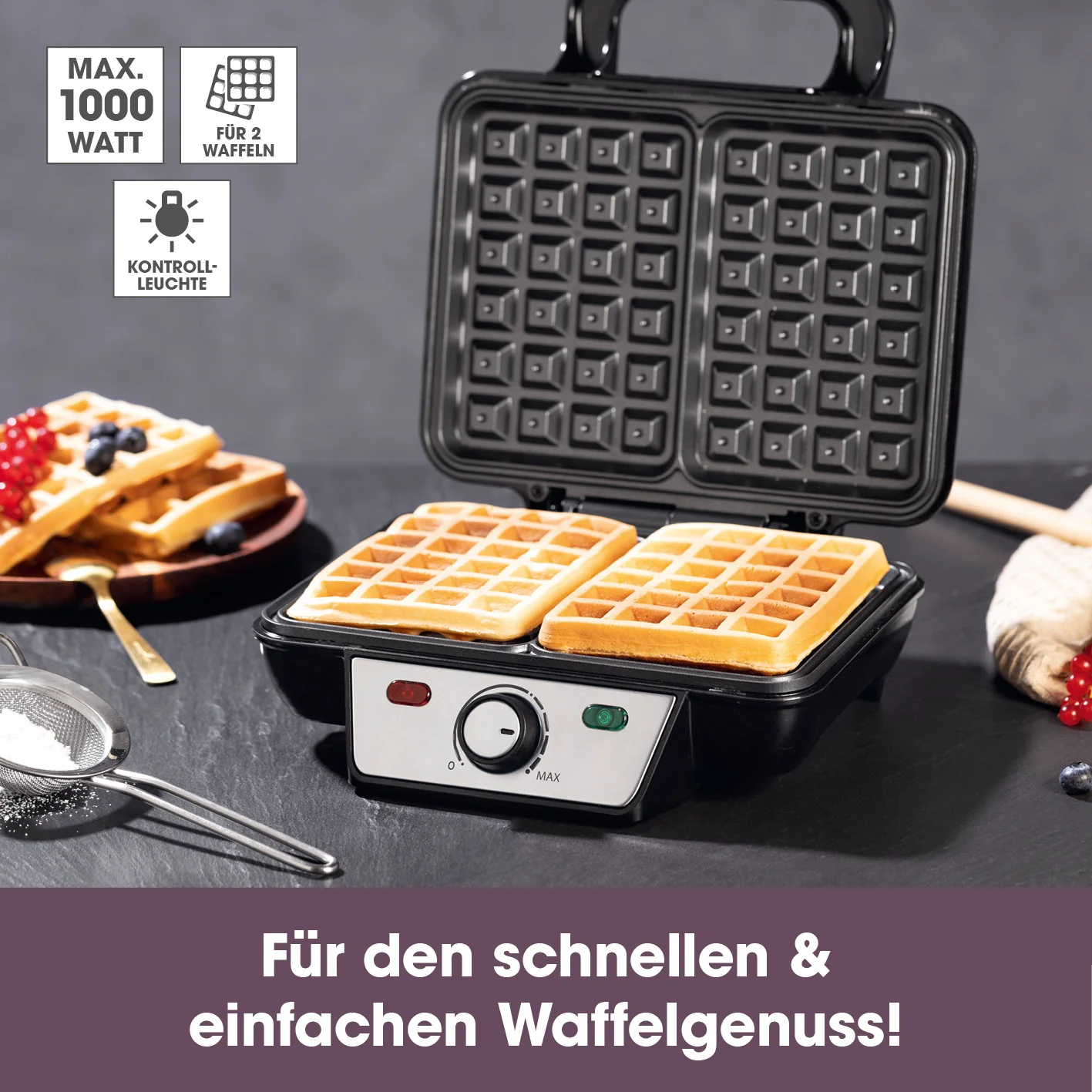 Waffeleisen für Belgische Waffeln - Image 2