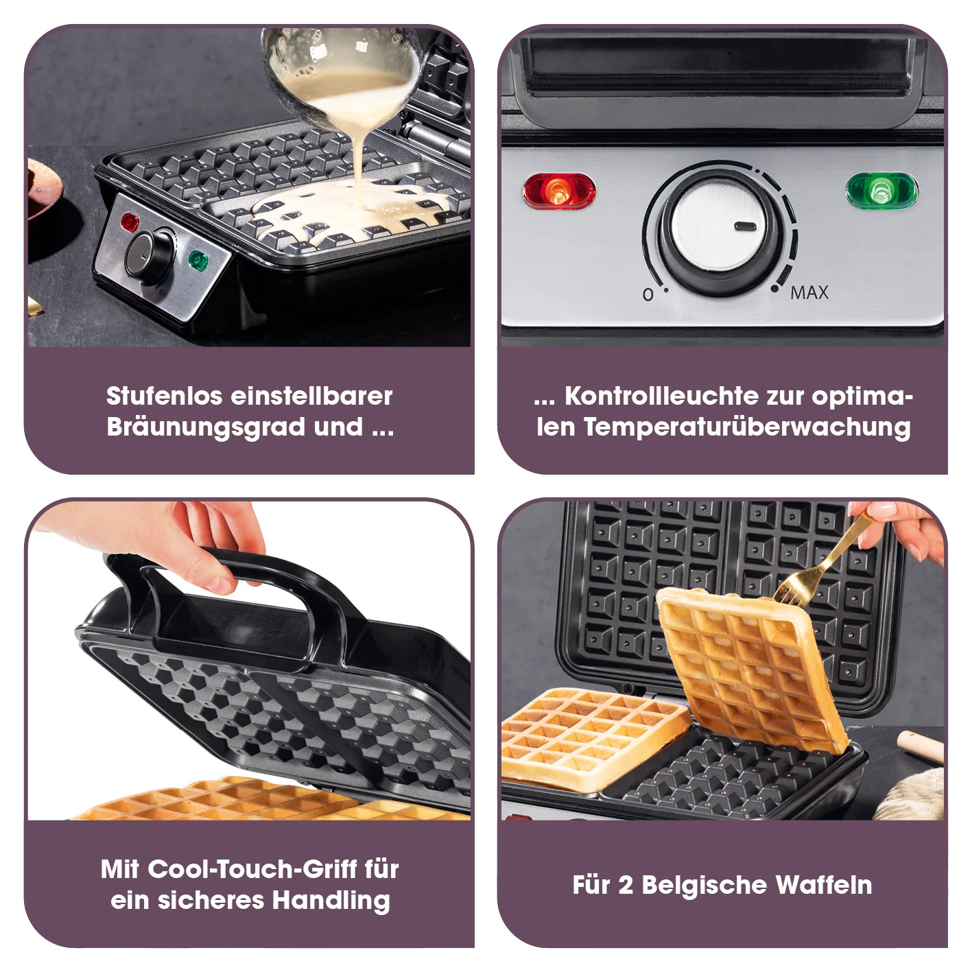 Waffeleisen für Belgische Waffeln - Image 4