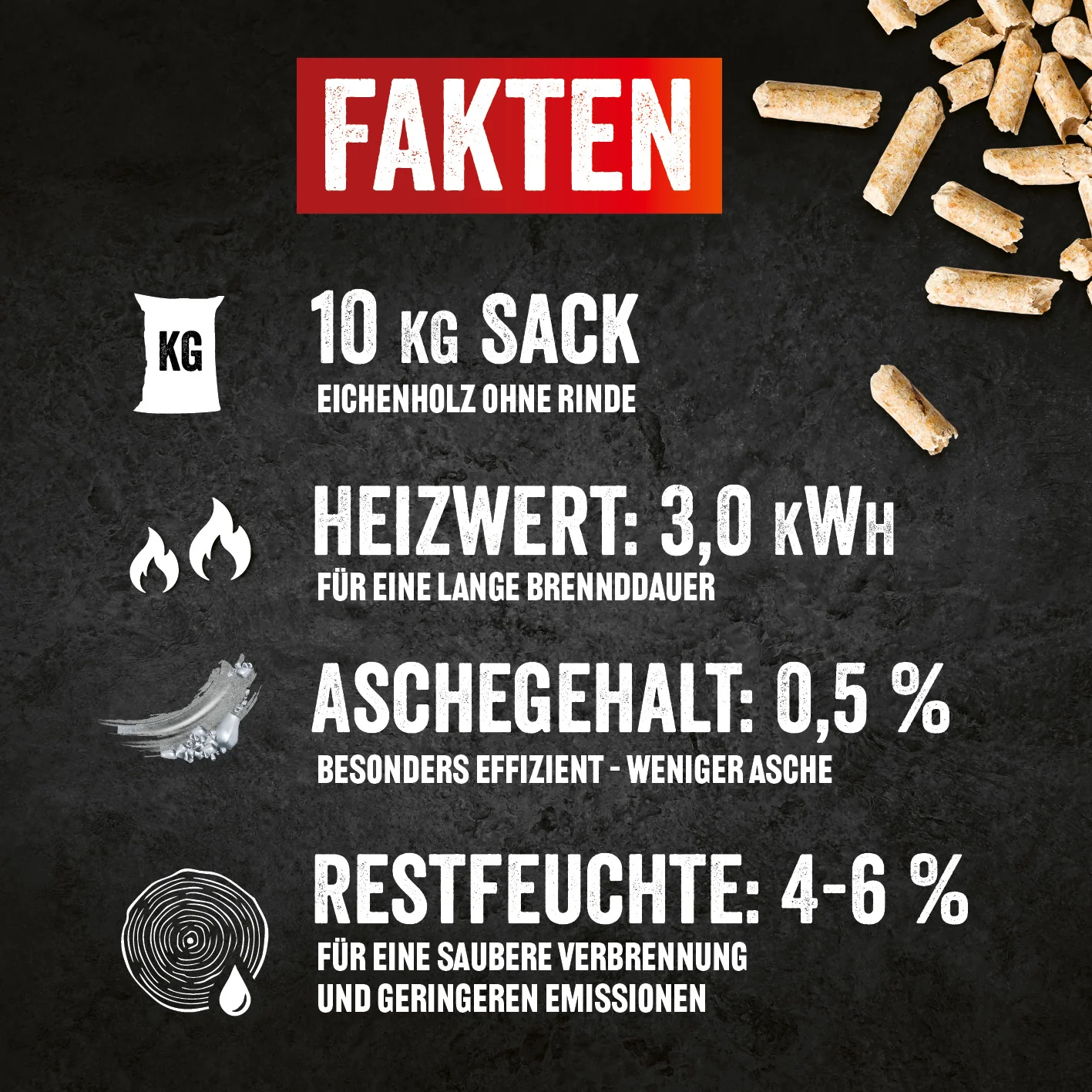 Grillpellets Eichenholz 10 kg - Image 2