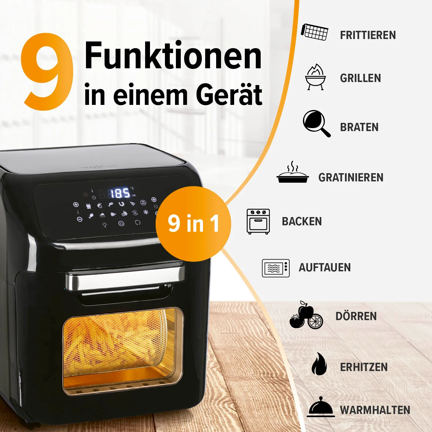 Digitale Heißluftfritteuse - Image 10