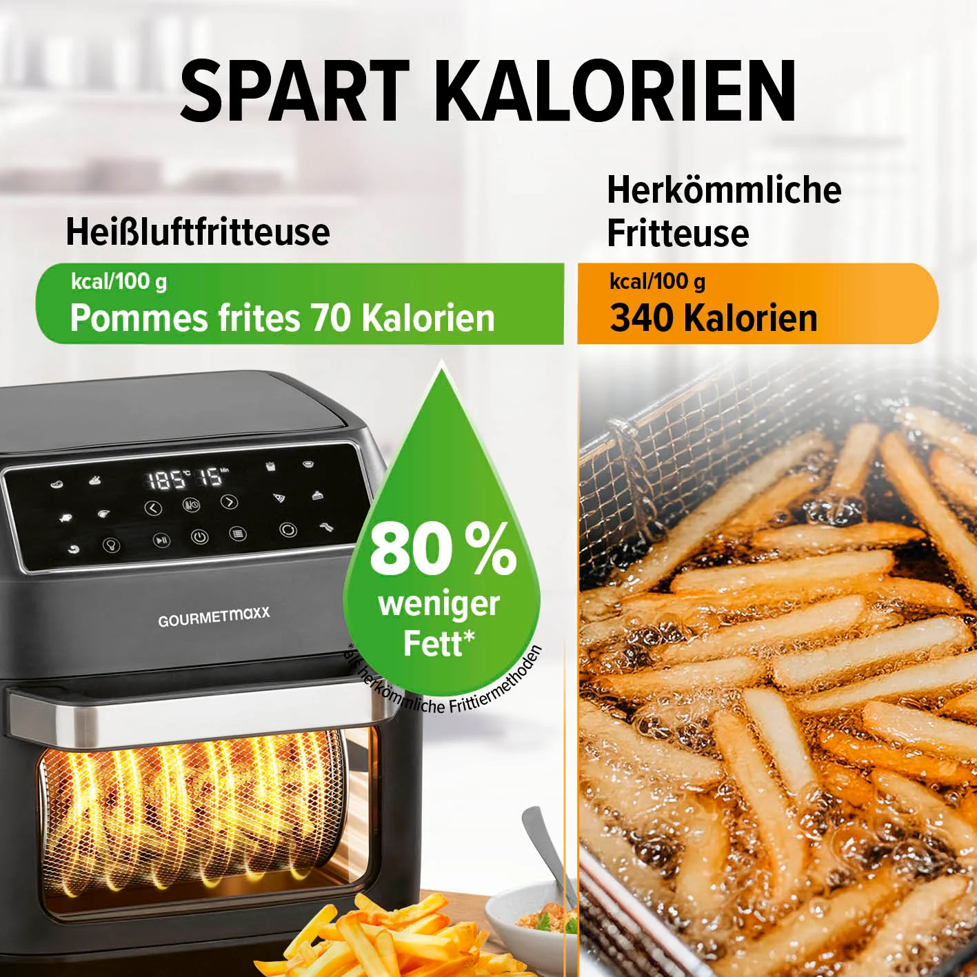 Digitale Heißluftfritteuse - 12 l - Image 11