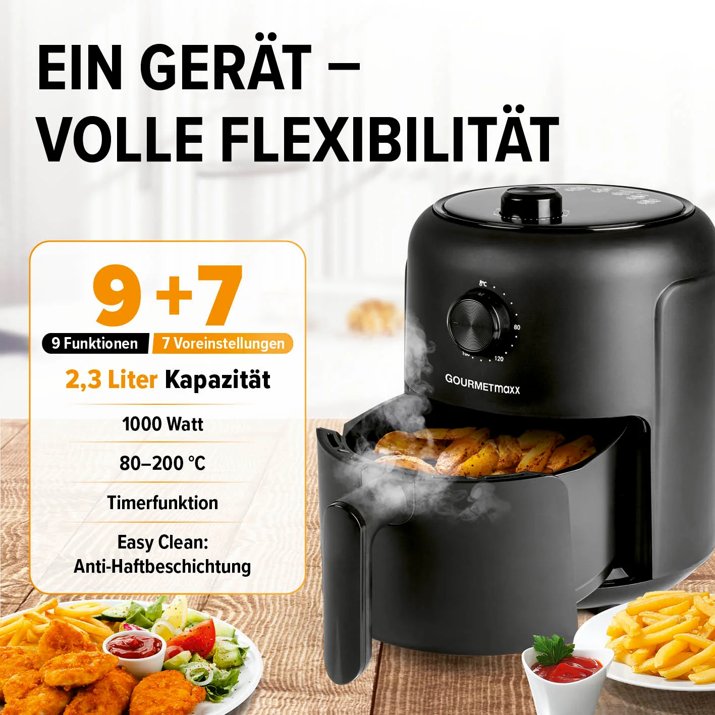 Heißluftfritteuse - 2,3 l - Image 2