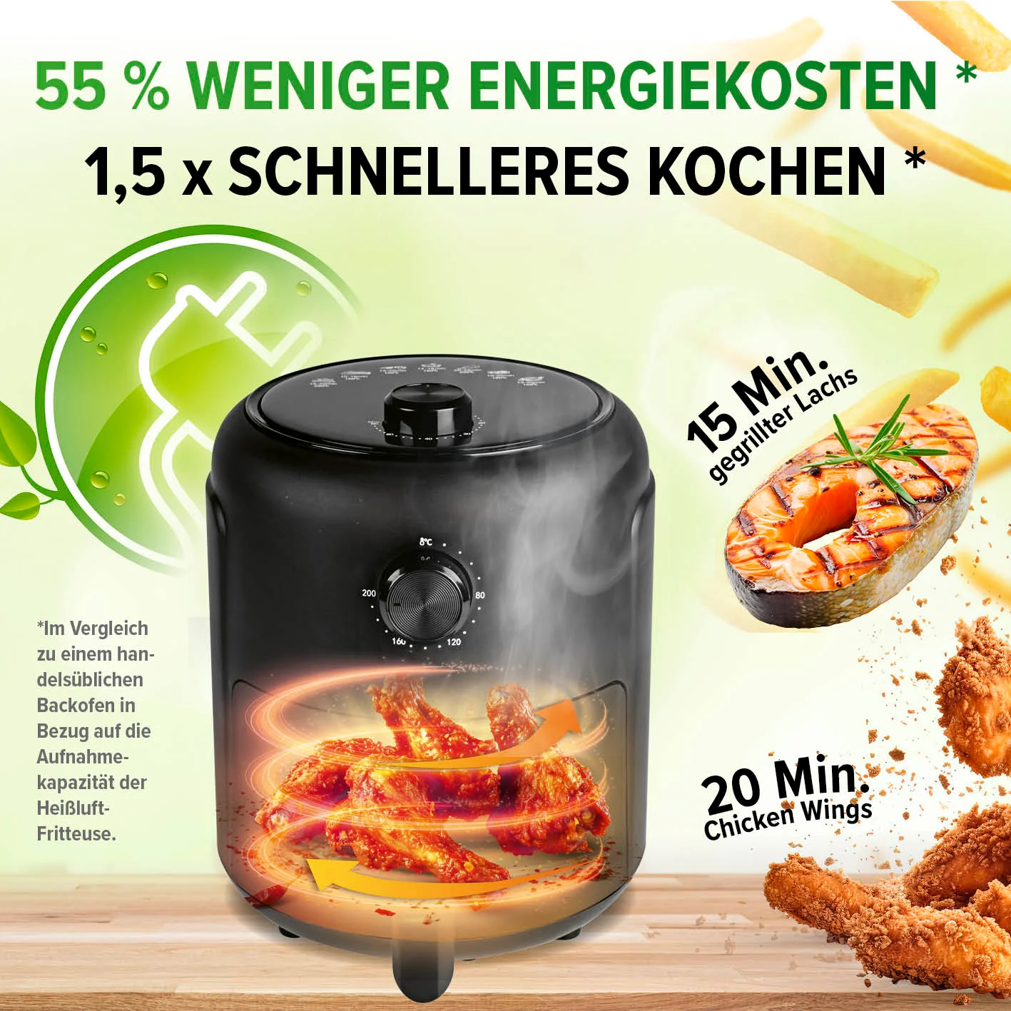 Heißluftfritteuse - 2,3 l - Image 5