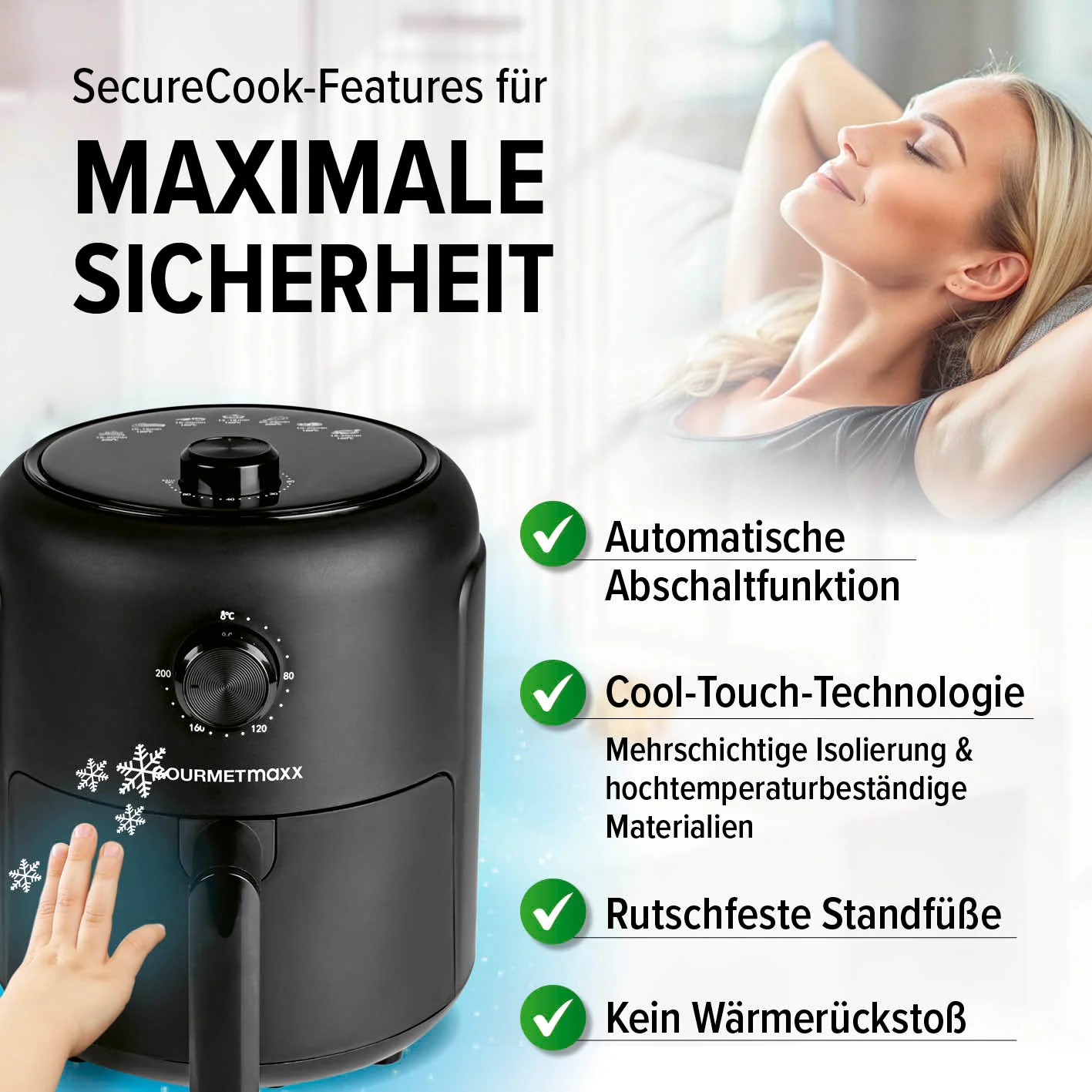 Heißluftfritteuse - 2,3 l - Image 7