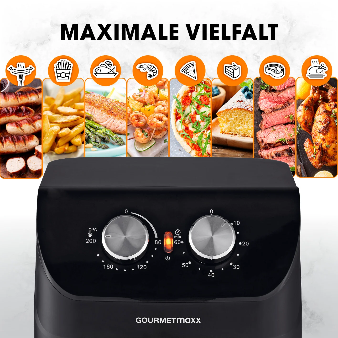 Heißluftfritteuse mit 4 Litern Fassungsvermögen - 1400 Watt - Image 5