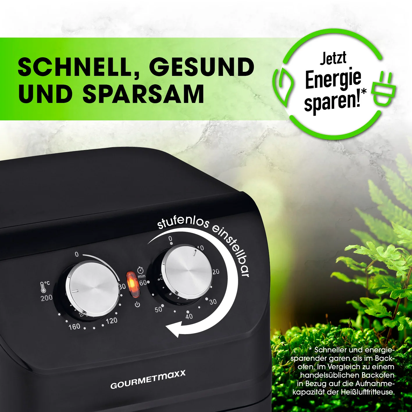 Heißluftfritteuse mit 4 Litern Fassungsvermögen - 1400 Watt - Image 7