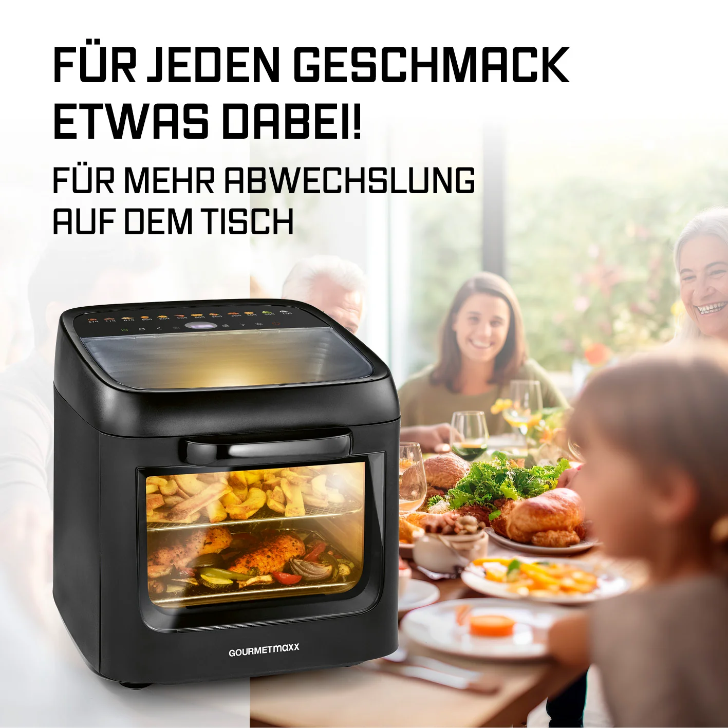 Heißluftofen mit Panoramadach und Frontfenster - 12,5 l - Image 8