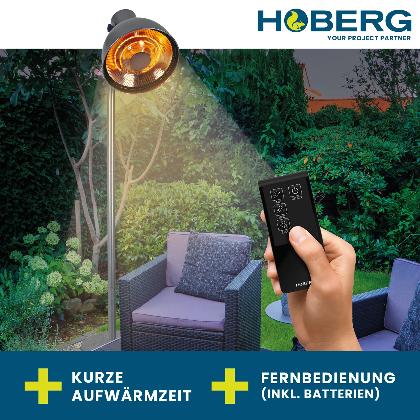 Infrarot-Heizstrahler mit Standfuß - Image 3