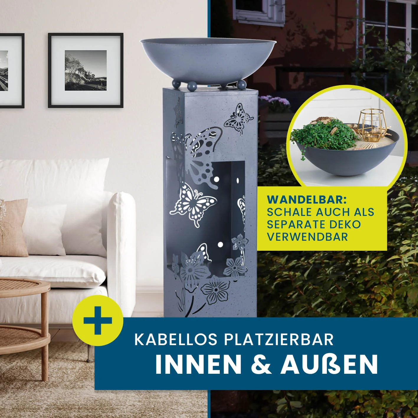 LED Pflanzsäule in 3D Beton-Optik - Image 4