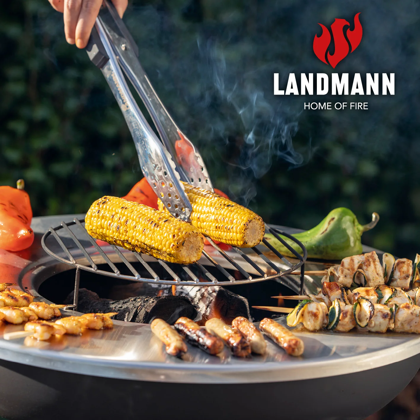 Holzkohlegrill mit Grillrost und Grillplatte - Image 7