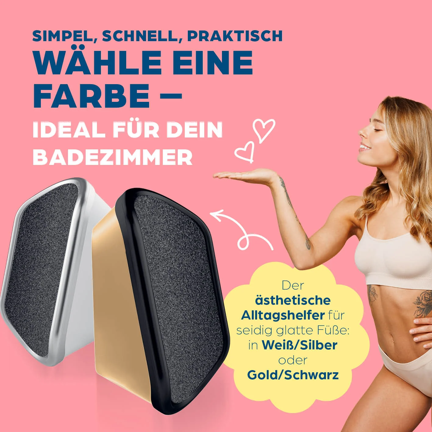 Hornhautentferner für die Dusche - Weiß - Image 8