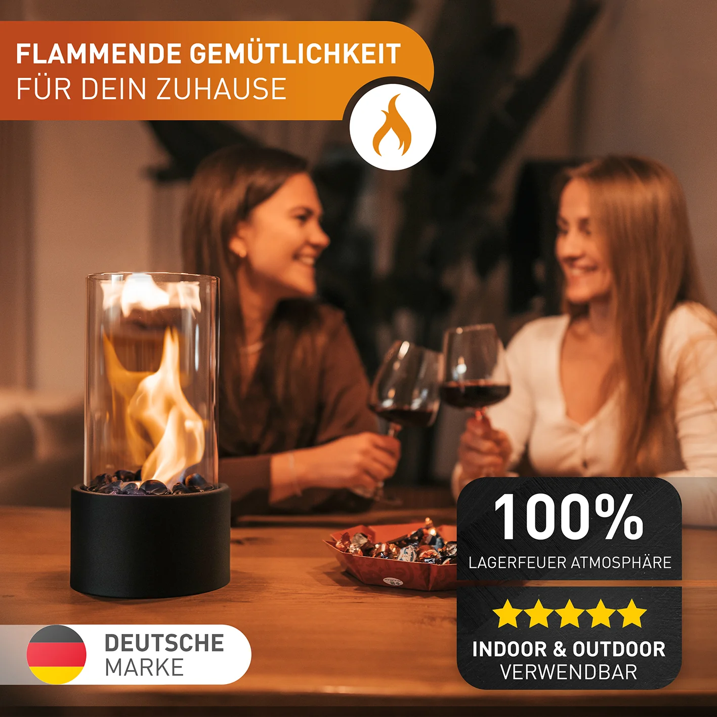 Indoor-Tischkamin - Schwarz - Image 8