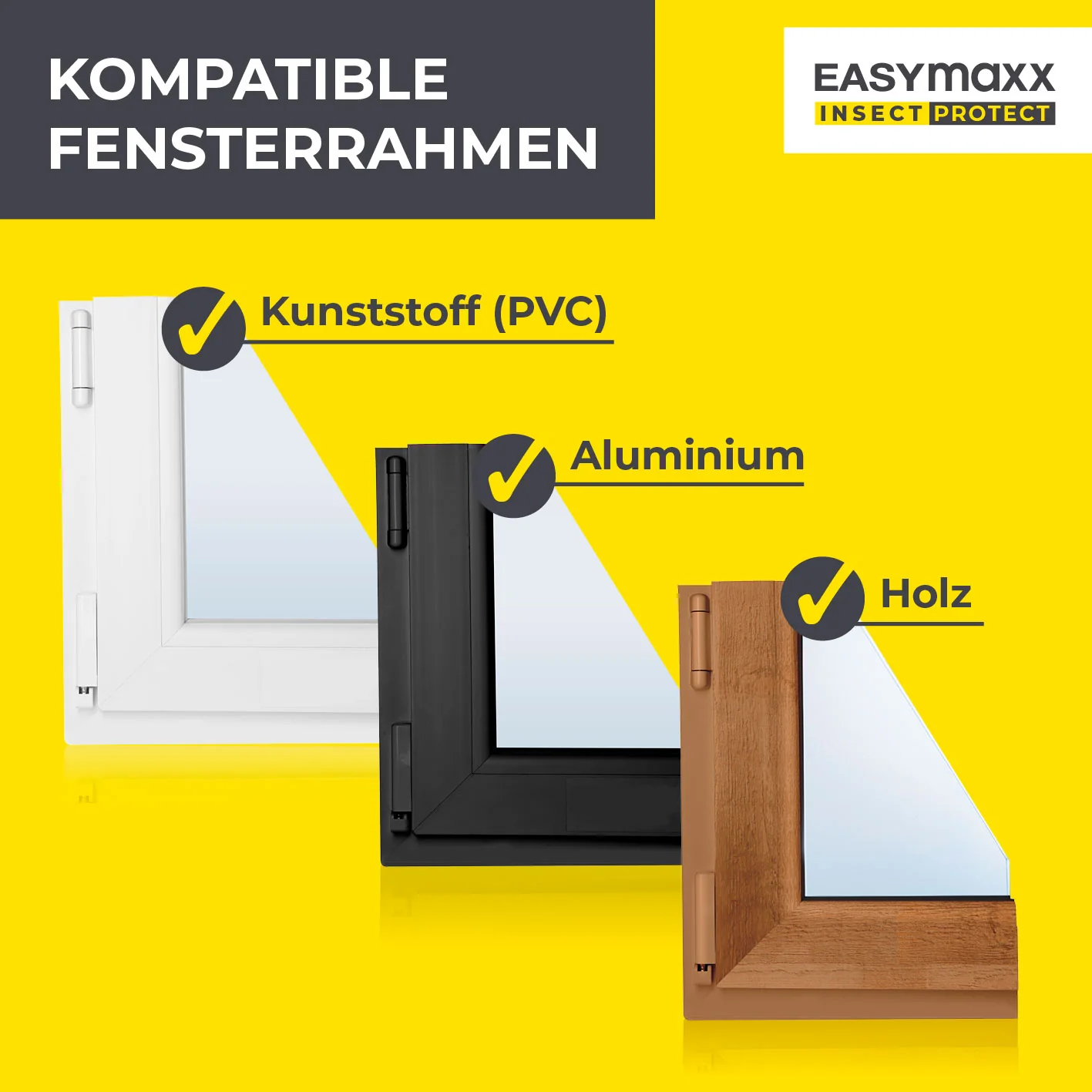 Insekten- & Pollenschutzgitter mit Magnetbefestigung - 4er-Set - Image 5