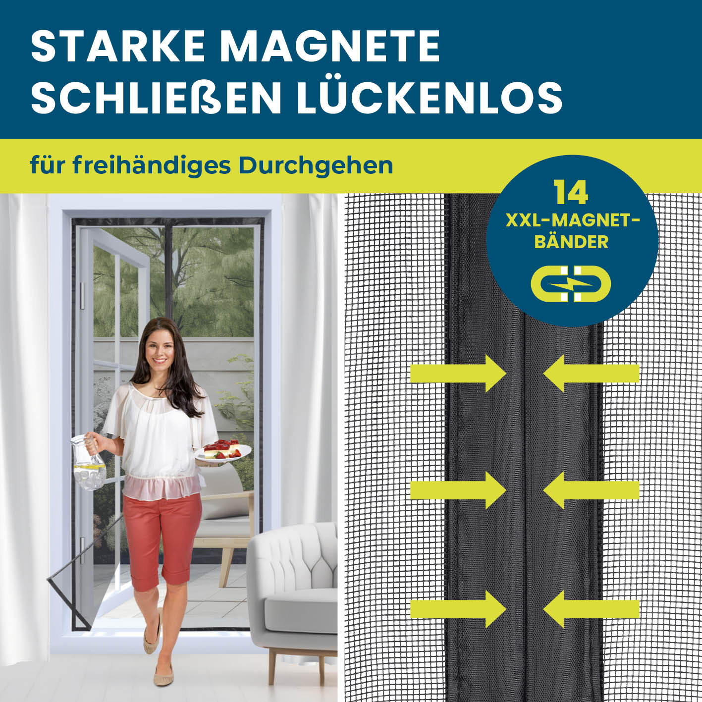 Insekten- & Pollenschutzvorhang – 80 x 210 cm - Image 3
