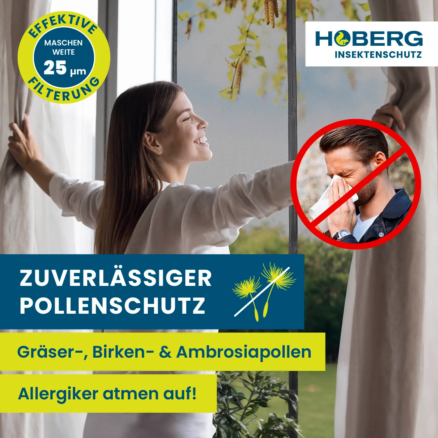 Insekten- & Pollenschutzvorhang für Wohnwagen - 60 x 180 cm - Image 2