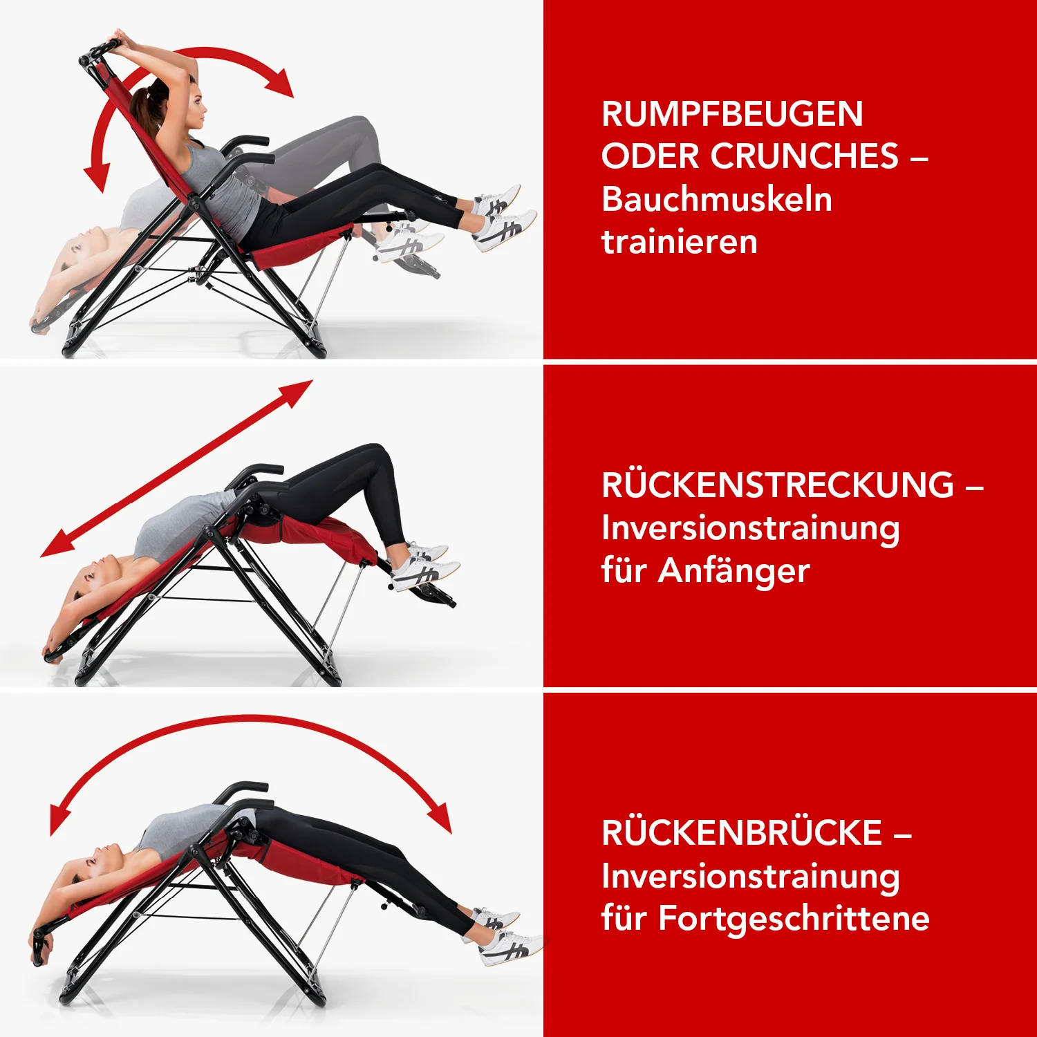Inversionstrainer Deluxe - Heimtrainer für Rücken, Bauch, Rumpf & Beine - Image 3