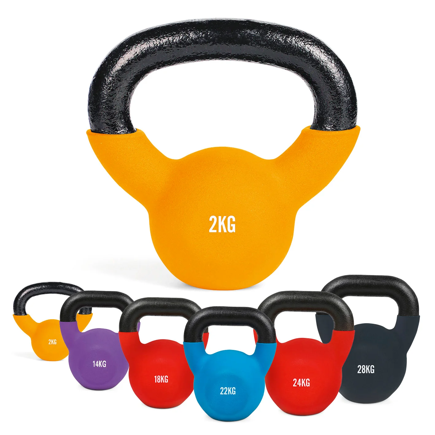 Kettlebell - Kugelhantel aus Gusseisen - 2 kg - Image 7