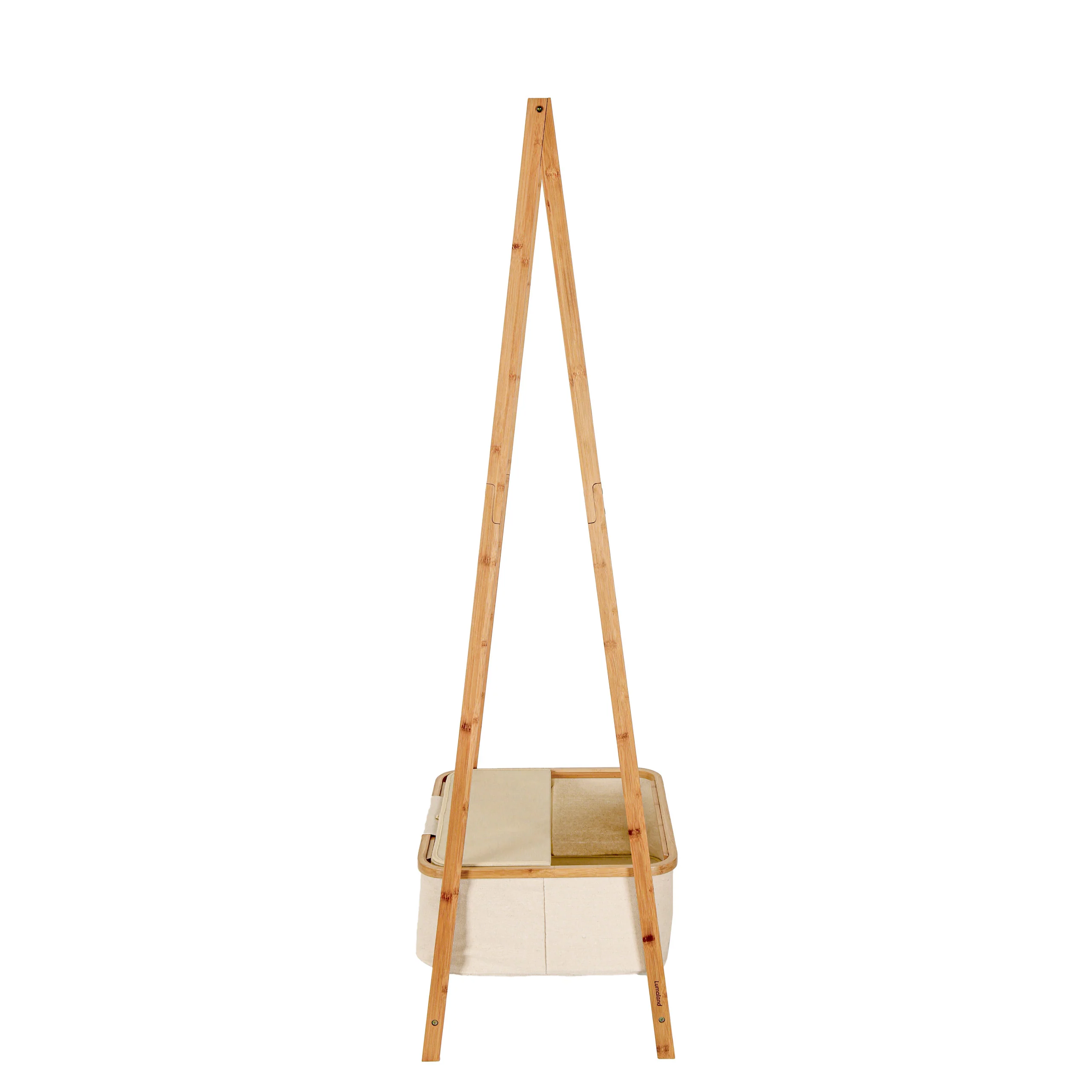 Kleiderständer aus Bambus - 159 x 60 x 45 cm - Beige - Image 6