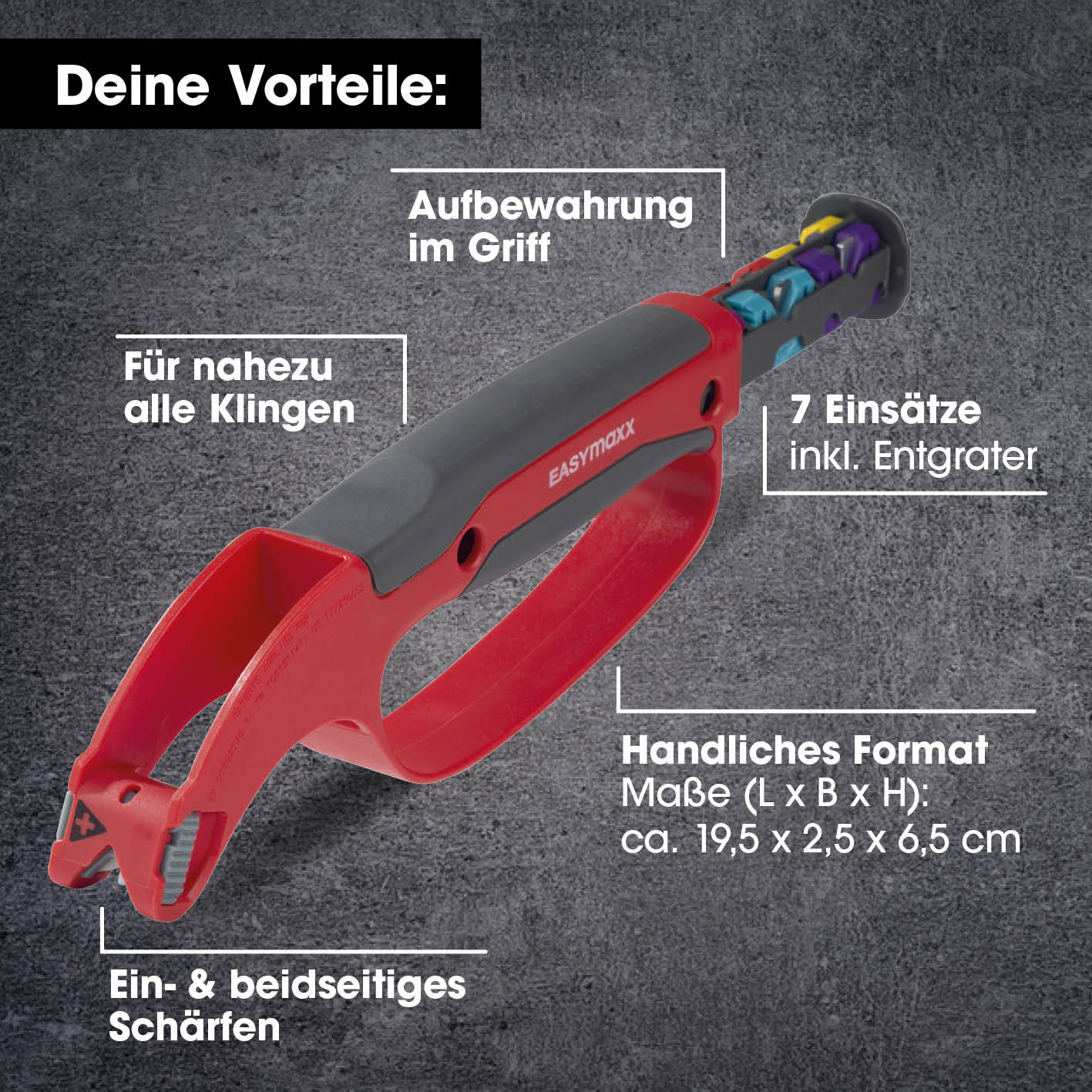Klingenschärfer und Schärfeinsätze - für Messer, Werkzeug, Gartengeräte - Image 7