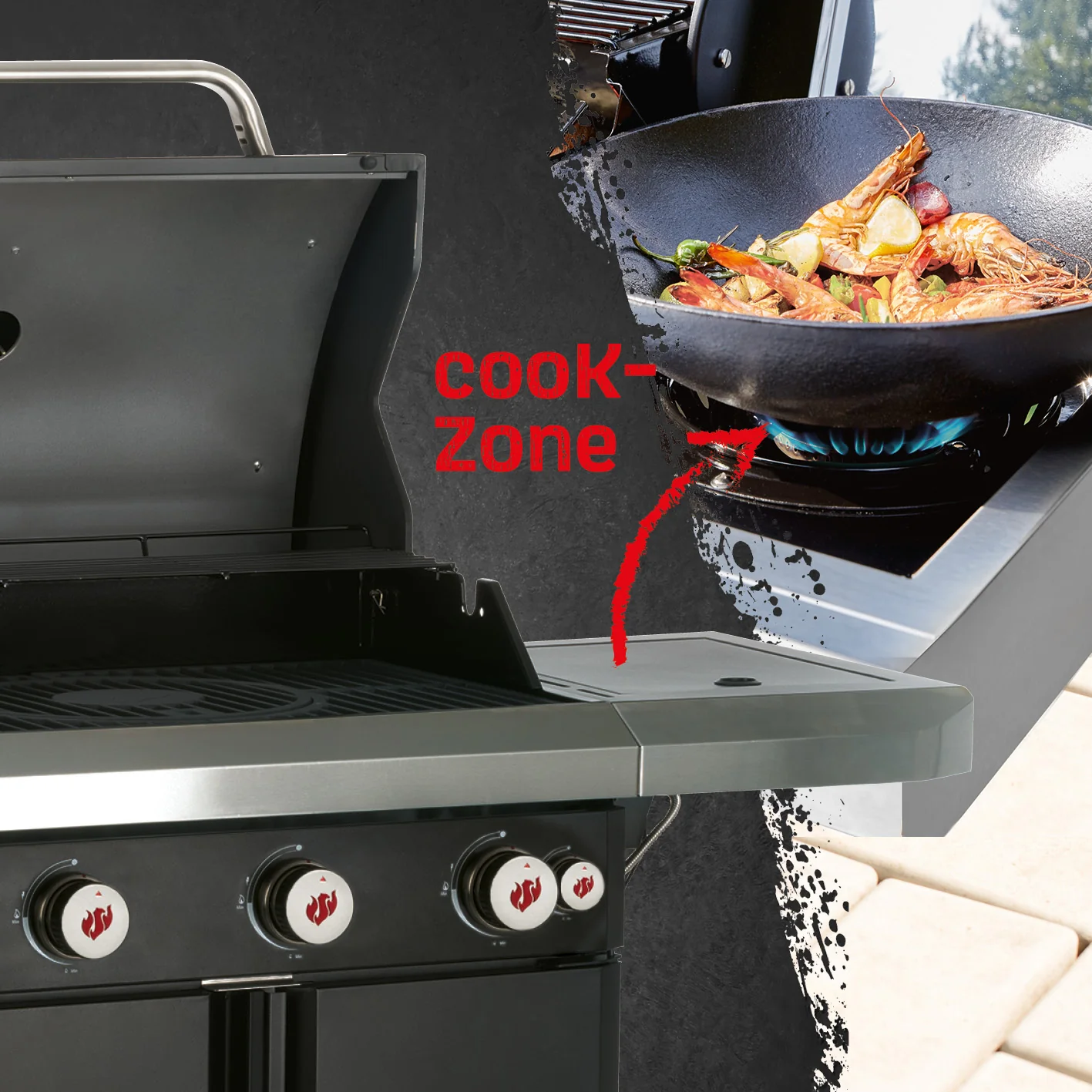 Gasgrill Rexon PTS 3.1 - schwarz - Image 2
