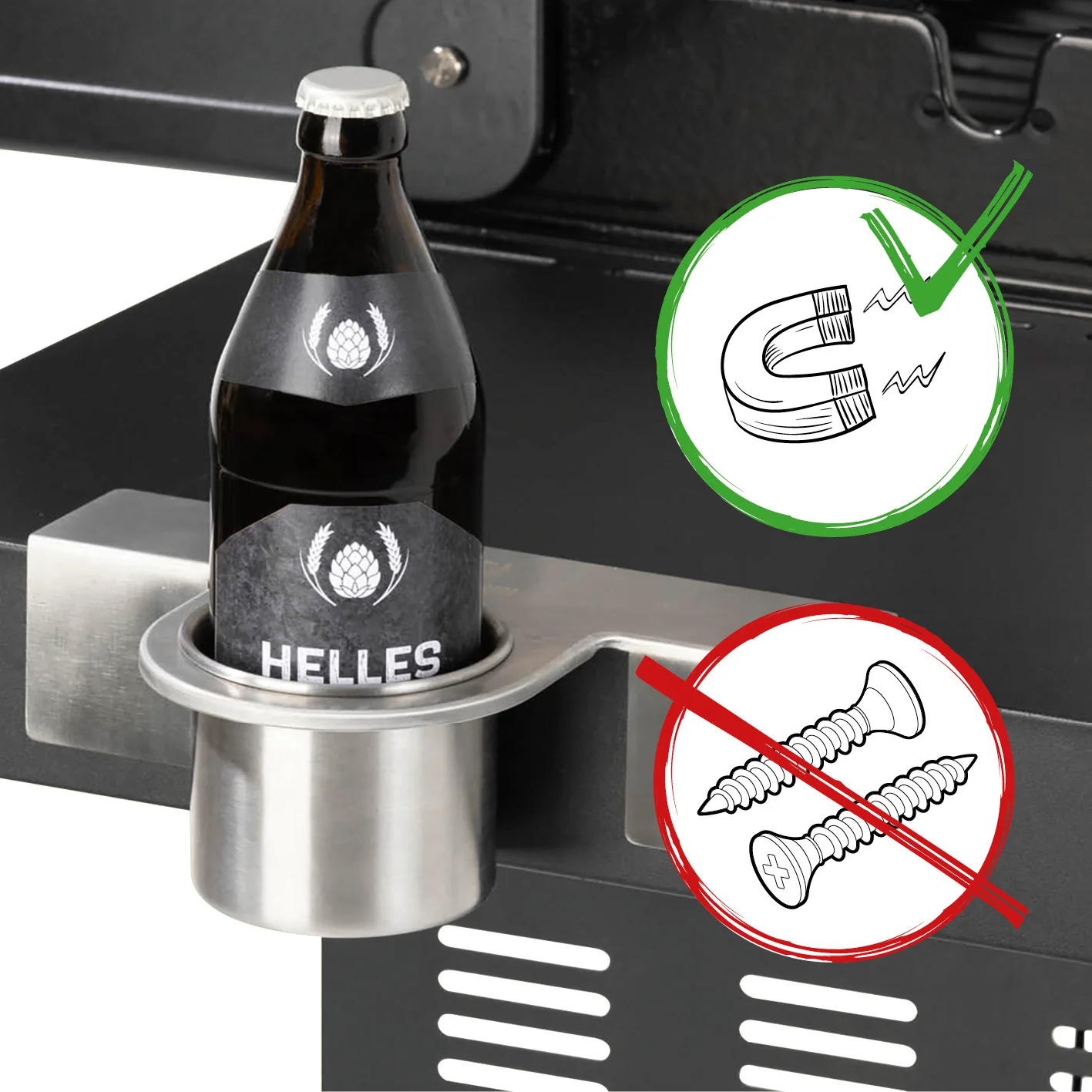 Magnet-Flaschenhalter für Grill - Image 5