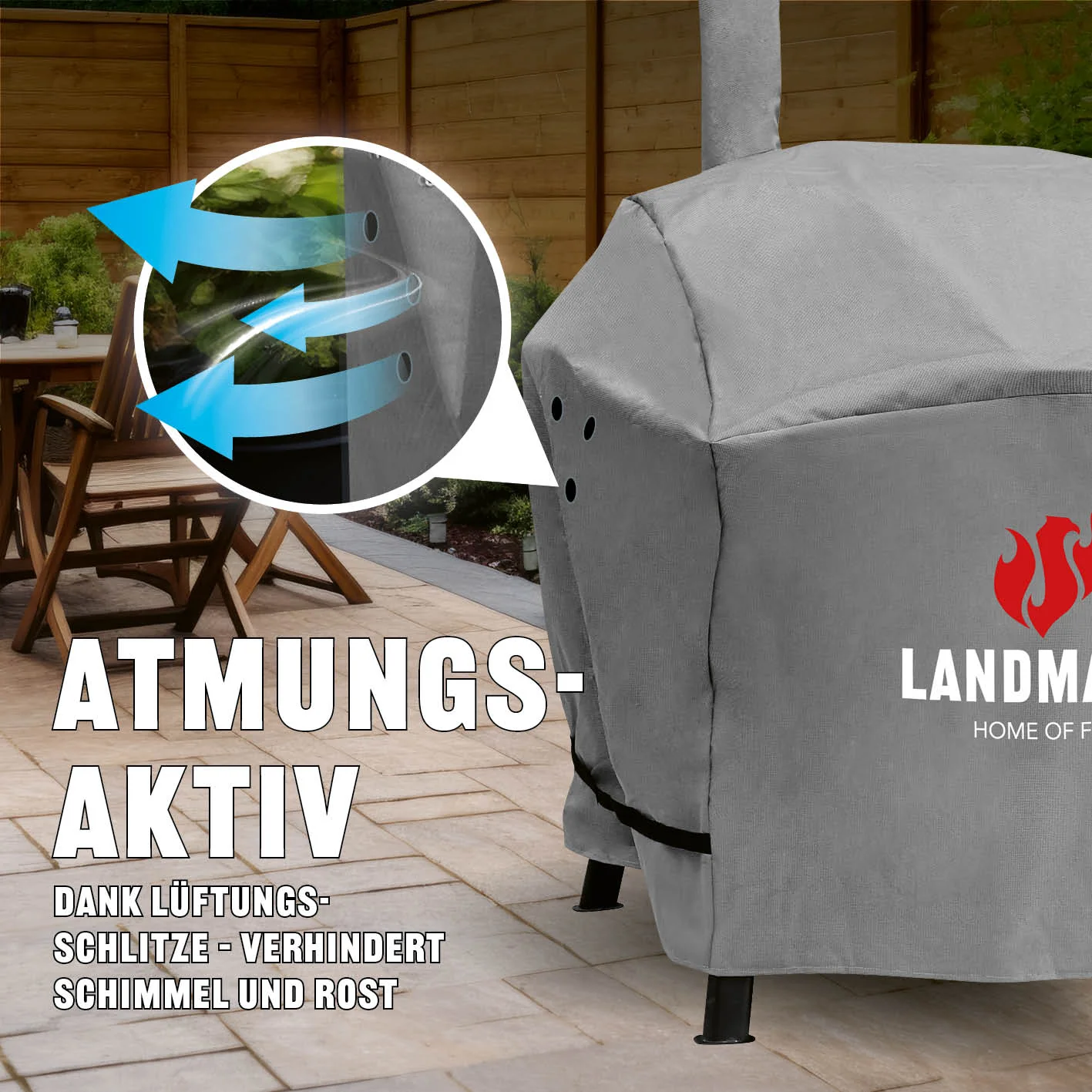 Premium Wetterschutzhaube - 130 x 126 x 85 cm - Image 6