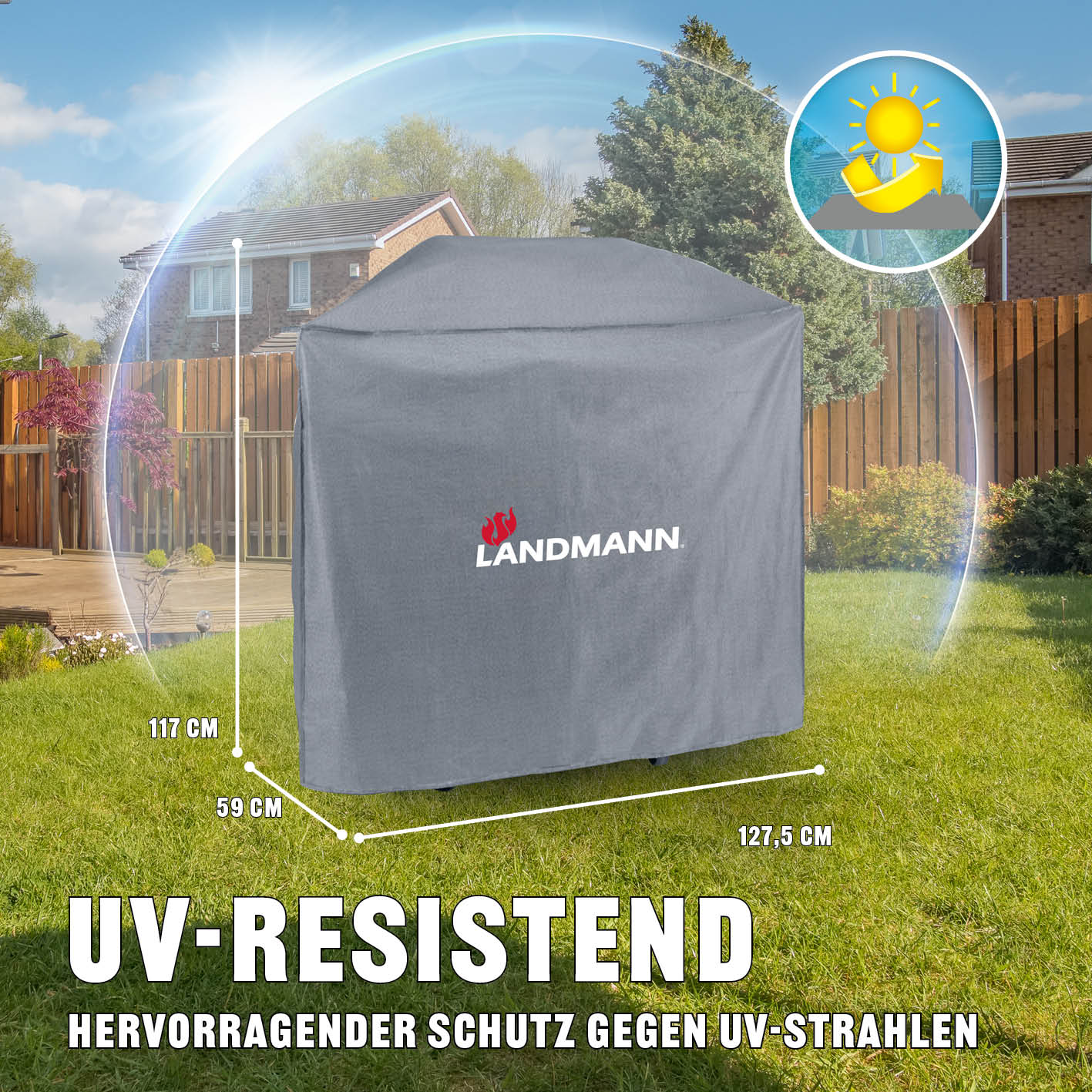 Premium Wetterschutzhaube - 59 x 127,5 x 117 cm - Image 3