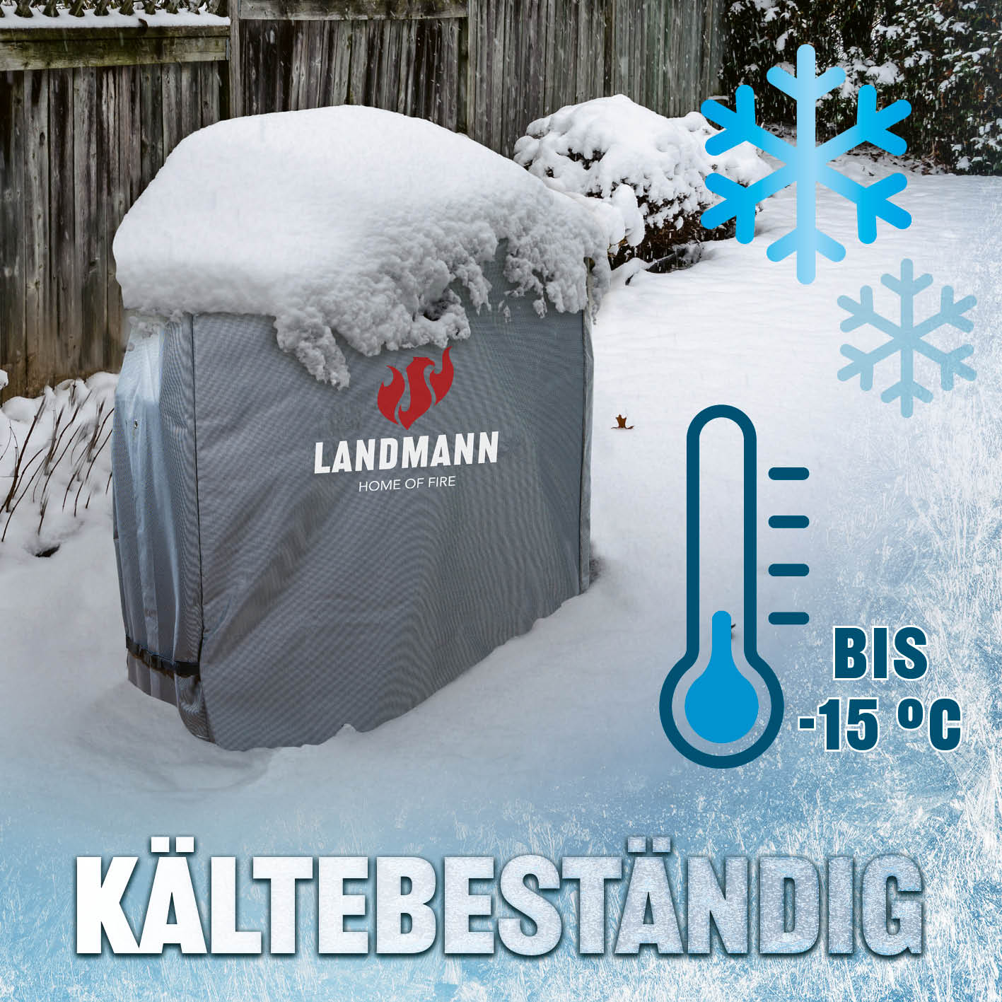 Premium Wetterschutzhaube M (60 x 80 x 120 cm) - grau - Image 7
