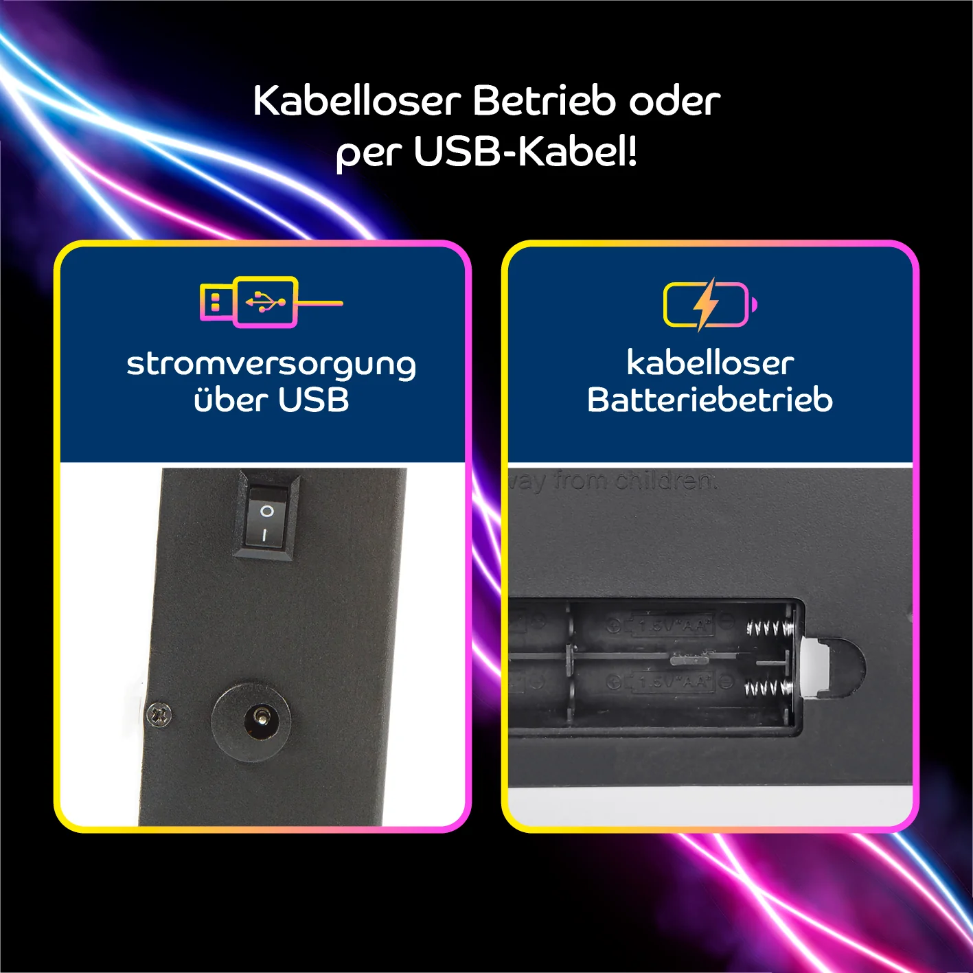 LED-Leuchtkasten mit 173 Buchstaben & Symbole inkl. Schreib-Set (3 Stifte & 20 Karten) - Image 6