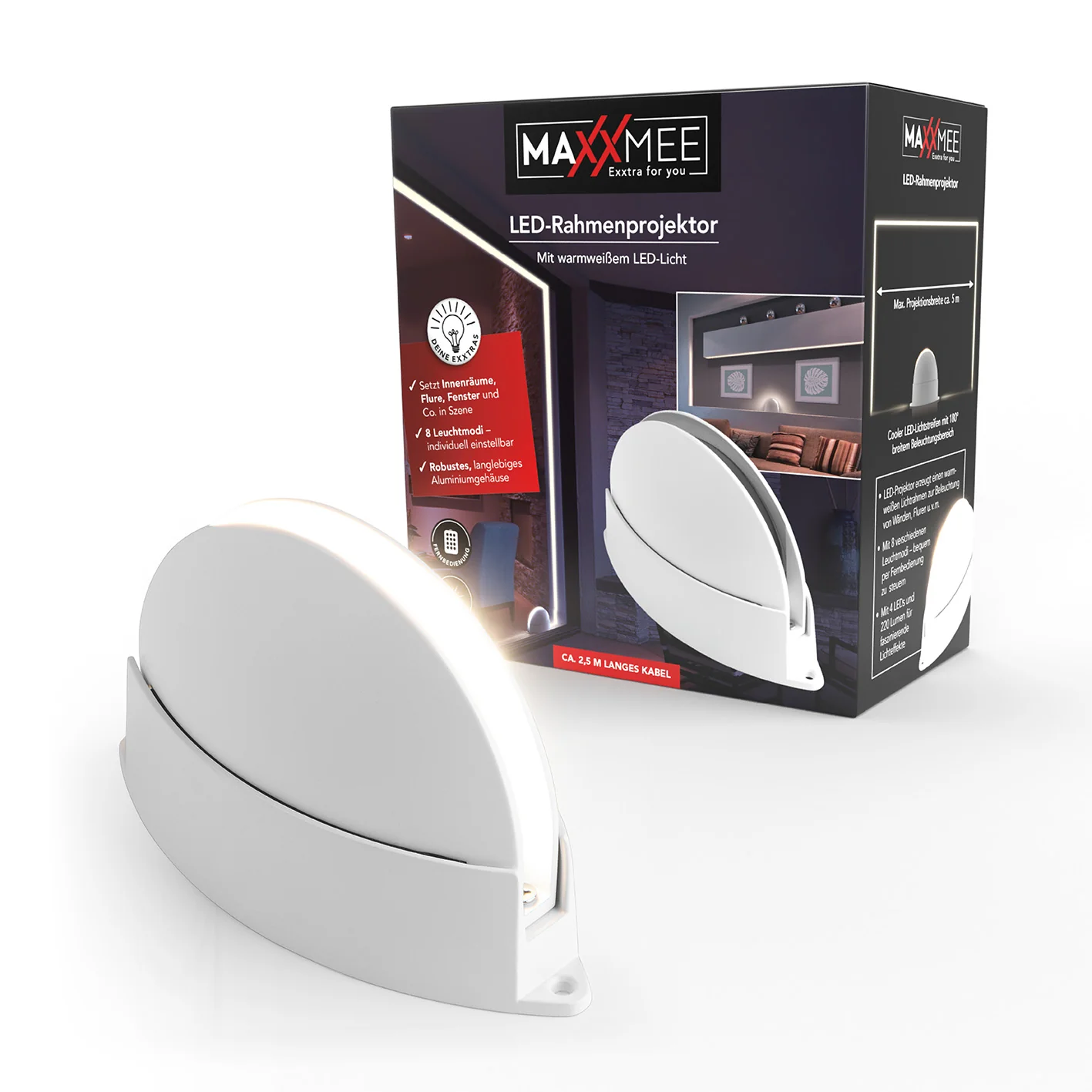 LED-Rahmen-Projektor - weiß - Image 6