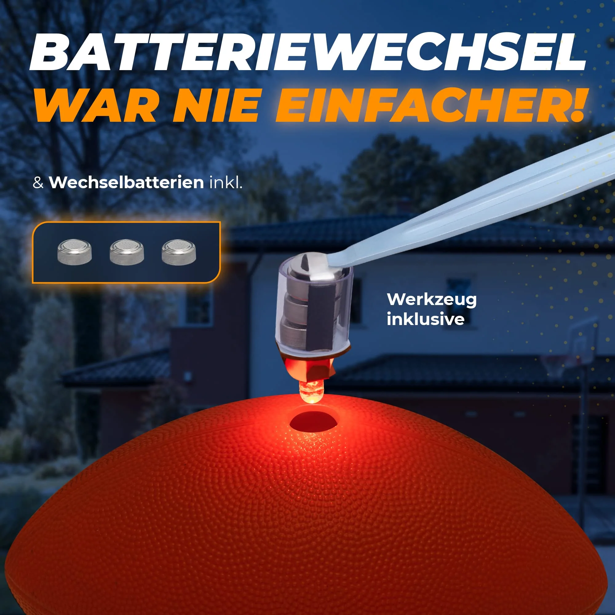 Leuchtfootball - Komplettset - Gr.3 - Orange - Image 6