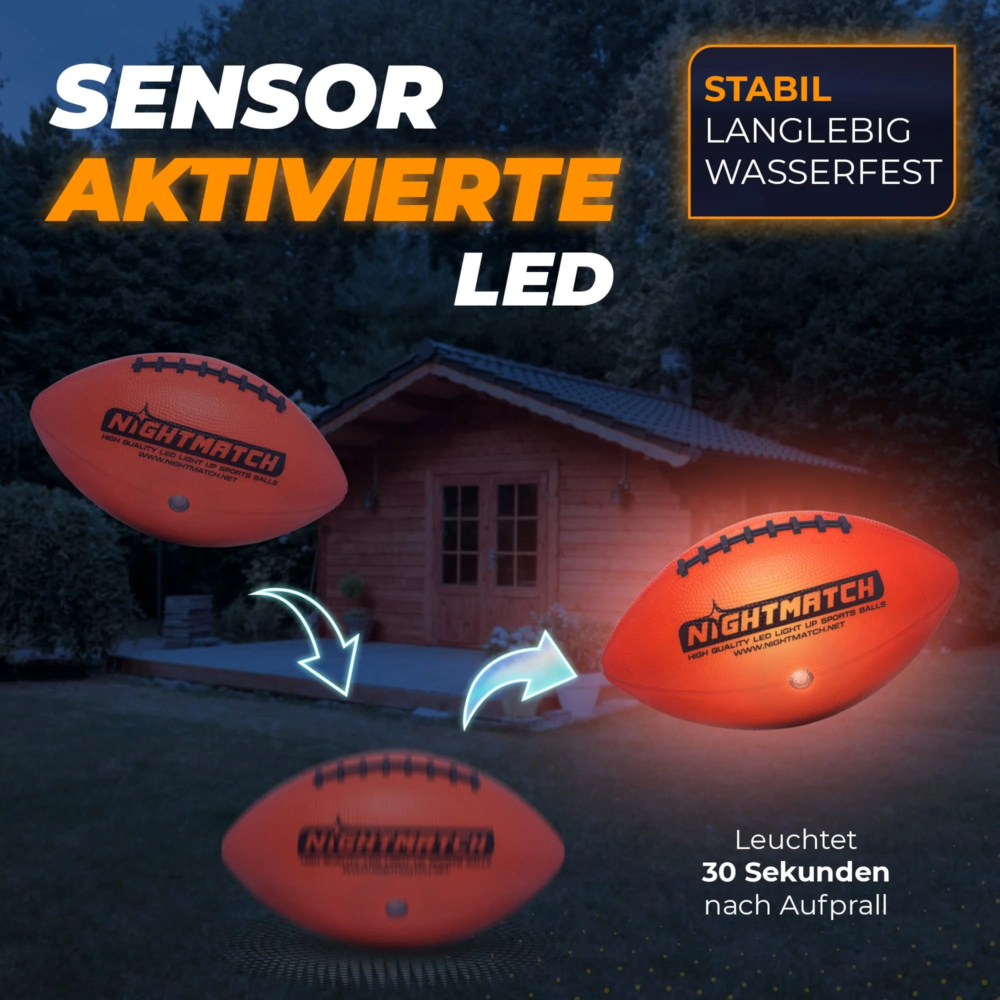 Leuchtfootball - Komplettset - Gr.6 - Orange - Image 2