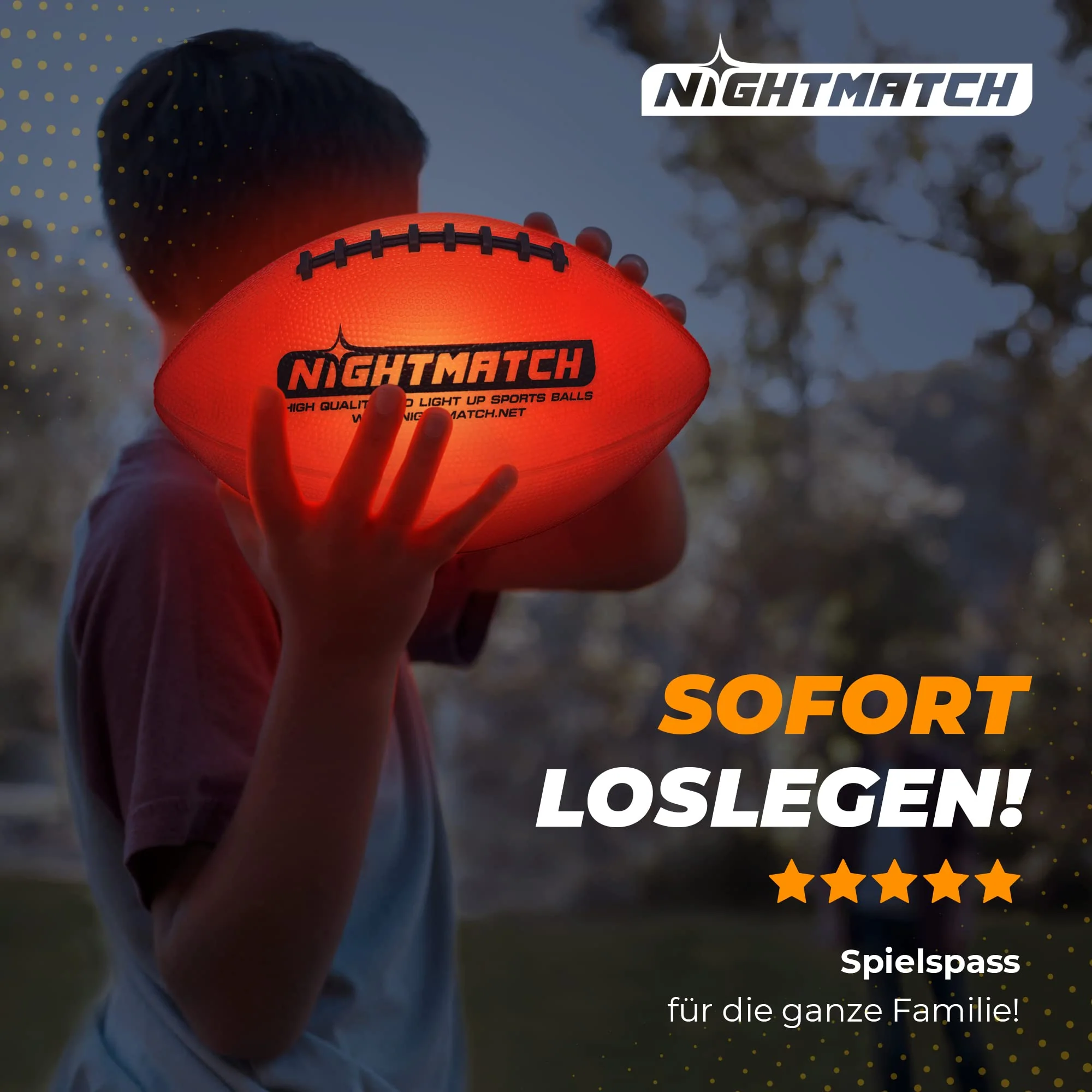 Leuchtfootball - Komplettset - Gr.6 - Orange - Image 7