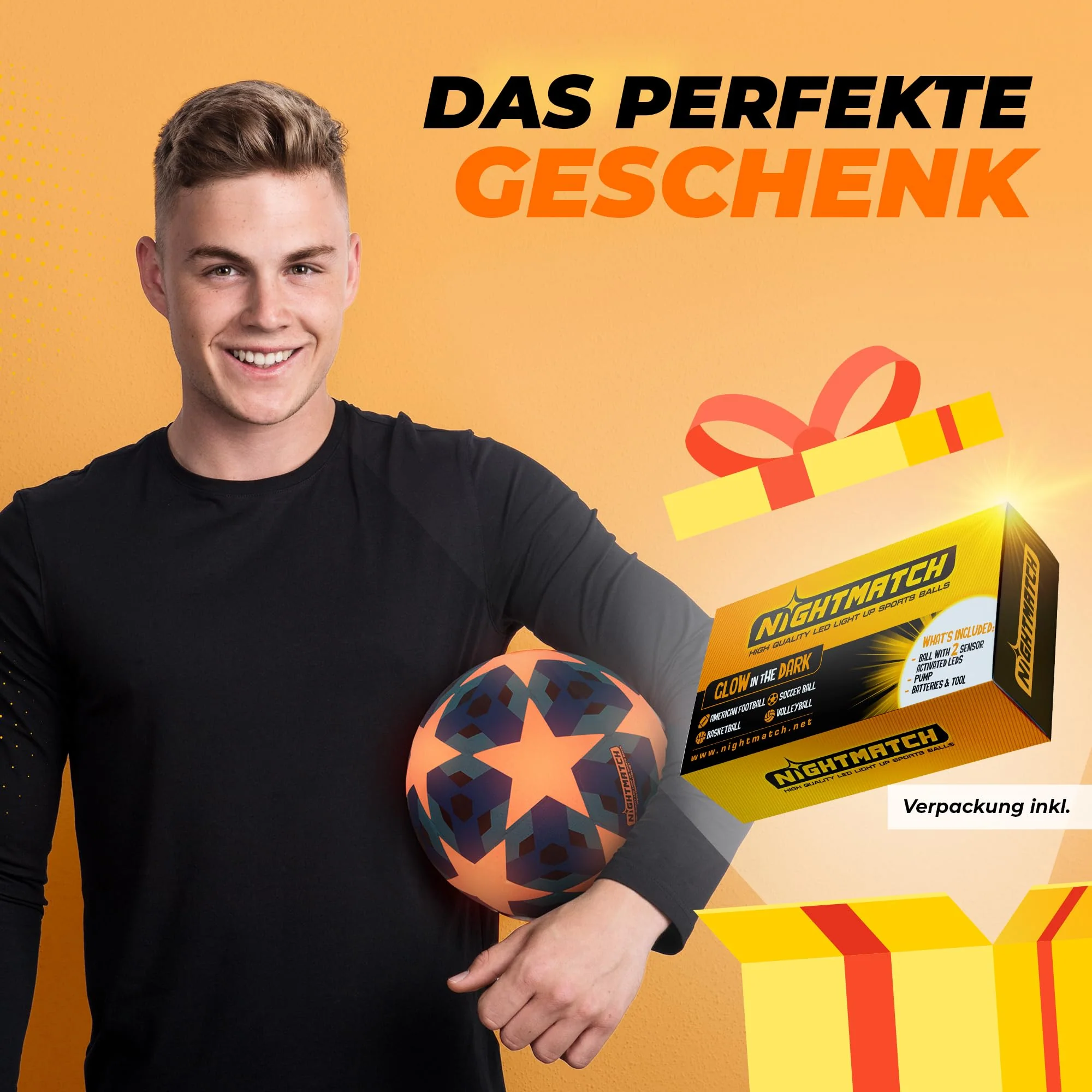 Leuchtfußball - Komplettset - Blau-Stern (Kopie) - Image 4