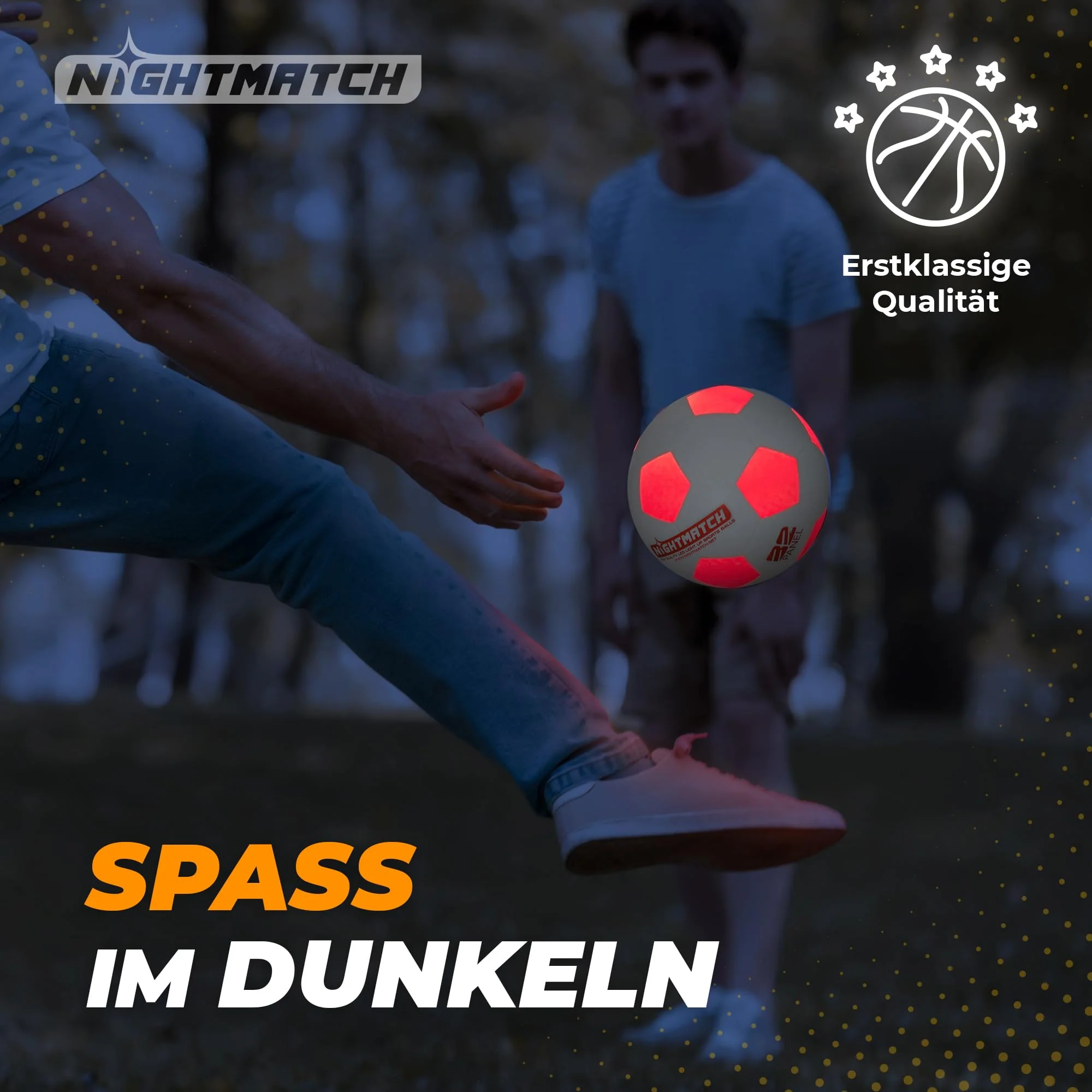 Leuchtfußball - Komplettset - Weiss-Orange - Image 3