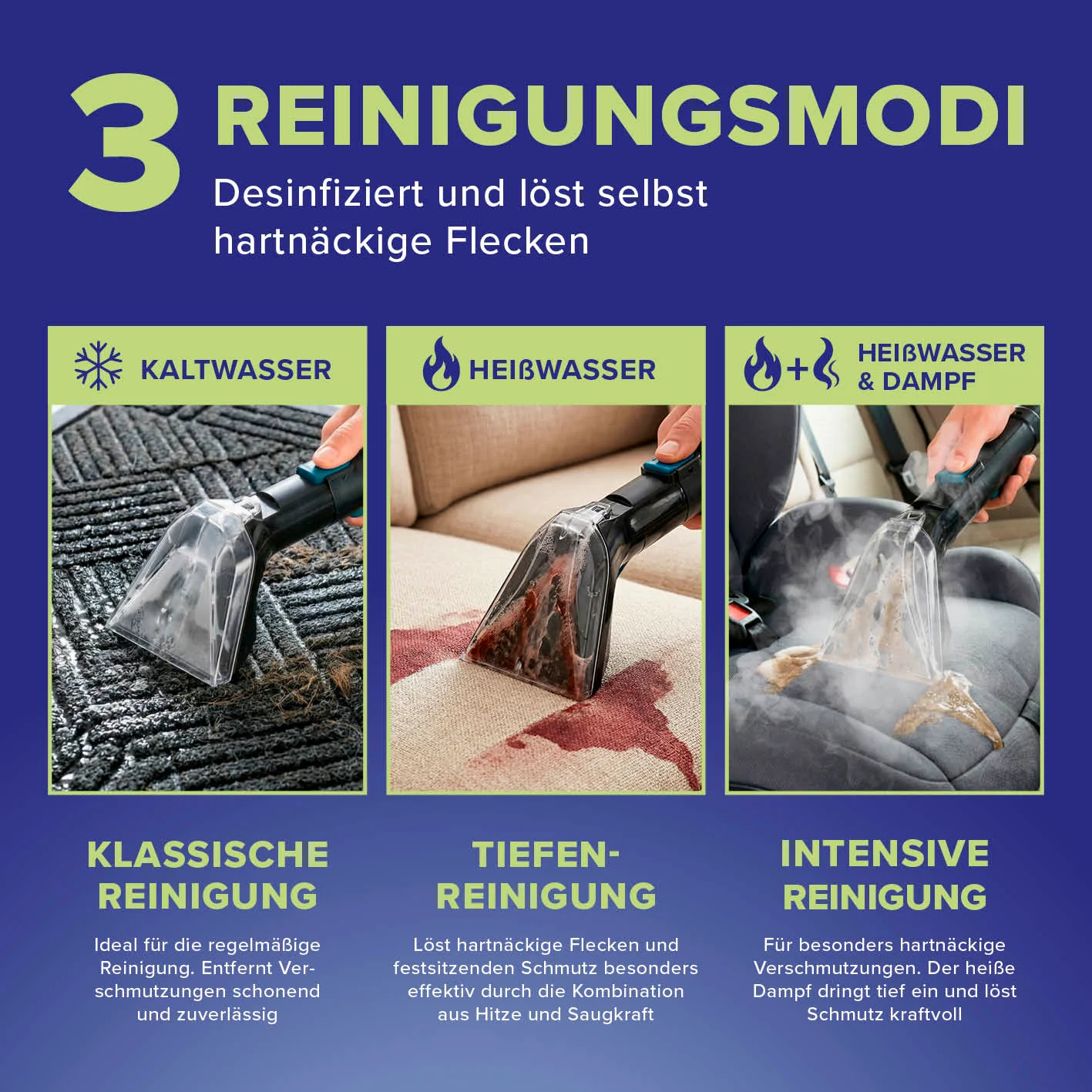 Polster- & Teppichreiniger mit Dampf-Funktion - Image 4