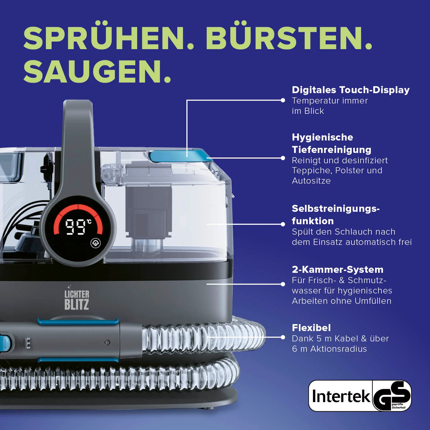 Polster- & Teppichreiniger mit Dampf-Funktion - Image 5